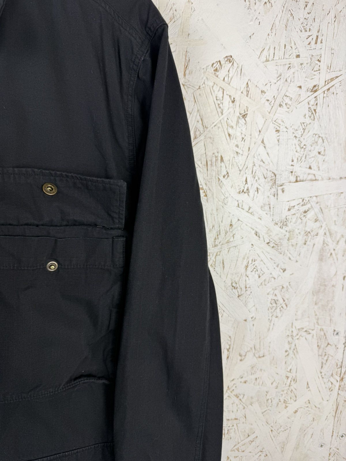 A Day's March A Day’s March Military Style Cotton Button Up Jacket Black L Size US L / EU 52-54 / 3 - 3 Thumbnail