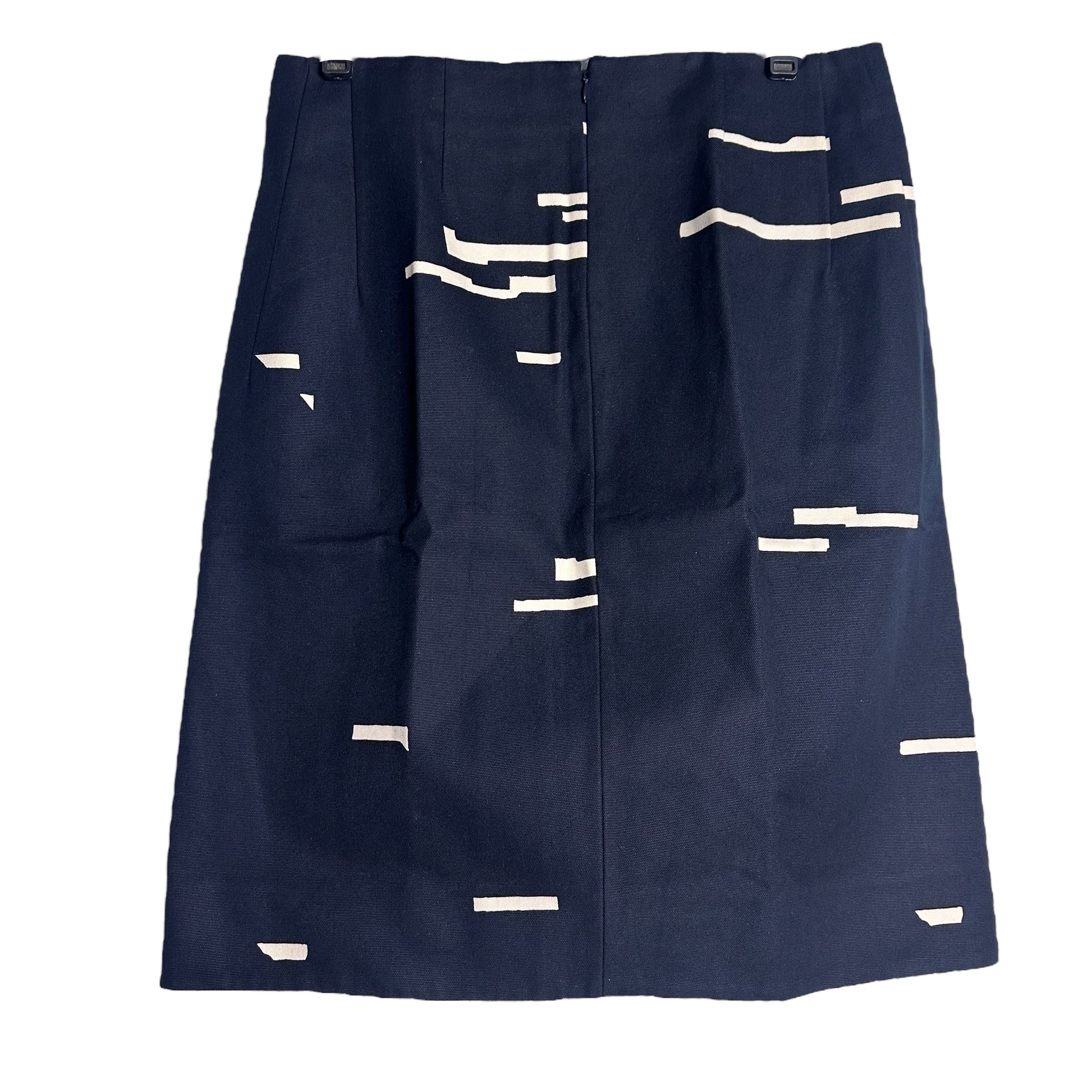 Jil Sander 🔥RARE🔥Jil Sander Navy White Print Skirt Size 27" / US 4 / IT 40 - 2 Thumbnail