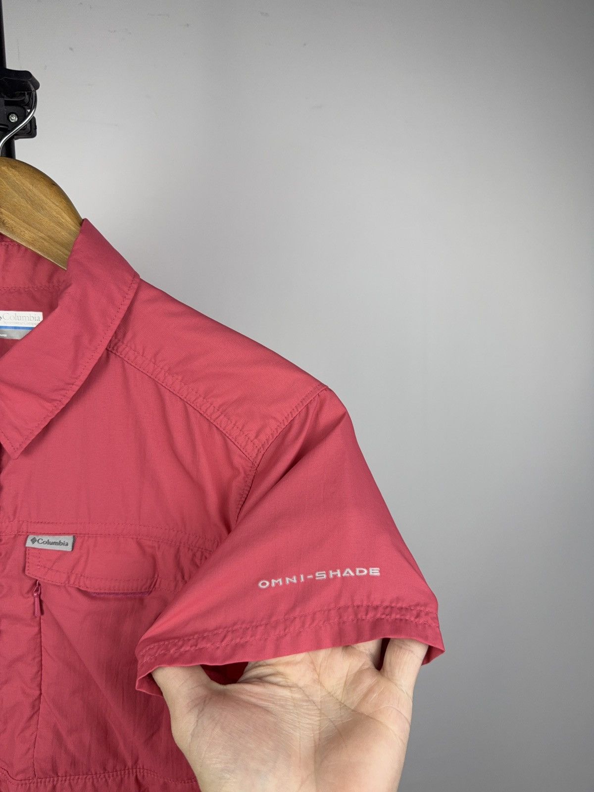 Columbia Gorpcore Outdoor Columbia Omni-Shade Pink Hiking Shirt Women Size M / US 6-8 / IT 42-44 - 4 Thumbnail