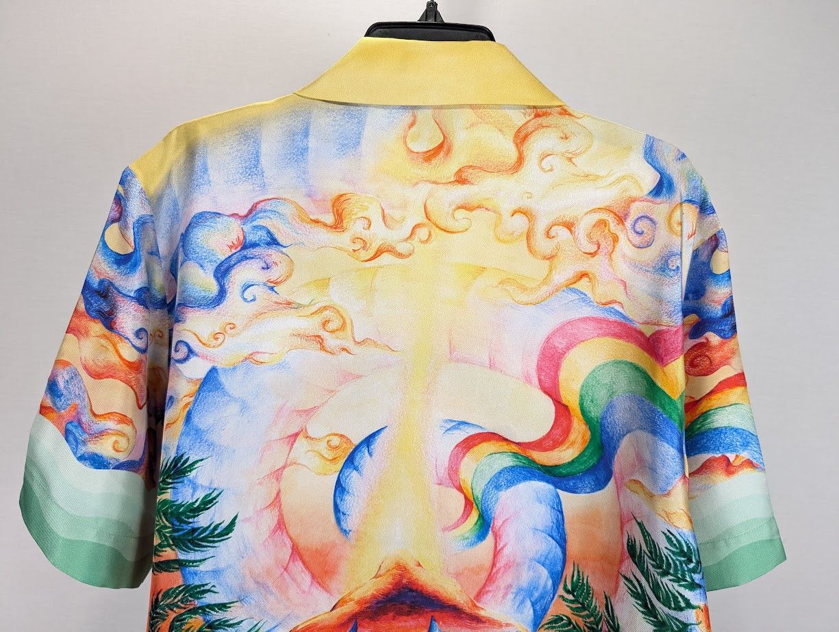 Casablanca o1rshd1 DUP /Silk Twill Short Sleeve Collar Shirt Multicolor Size US M / EU 48-50 / 2 - 10 Thumbnail