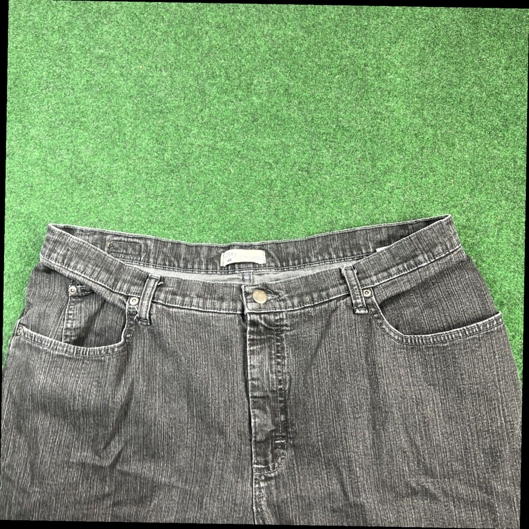 Lee Riders by Lee 18W Jeans Relaxed Black denim Pants Womens Measures 36x30 Size 40" / US 18 - 5 Thumbnail