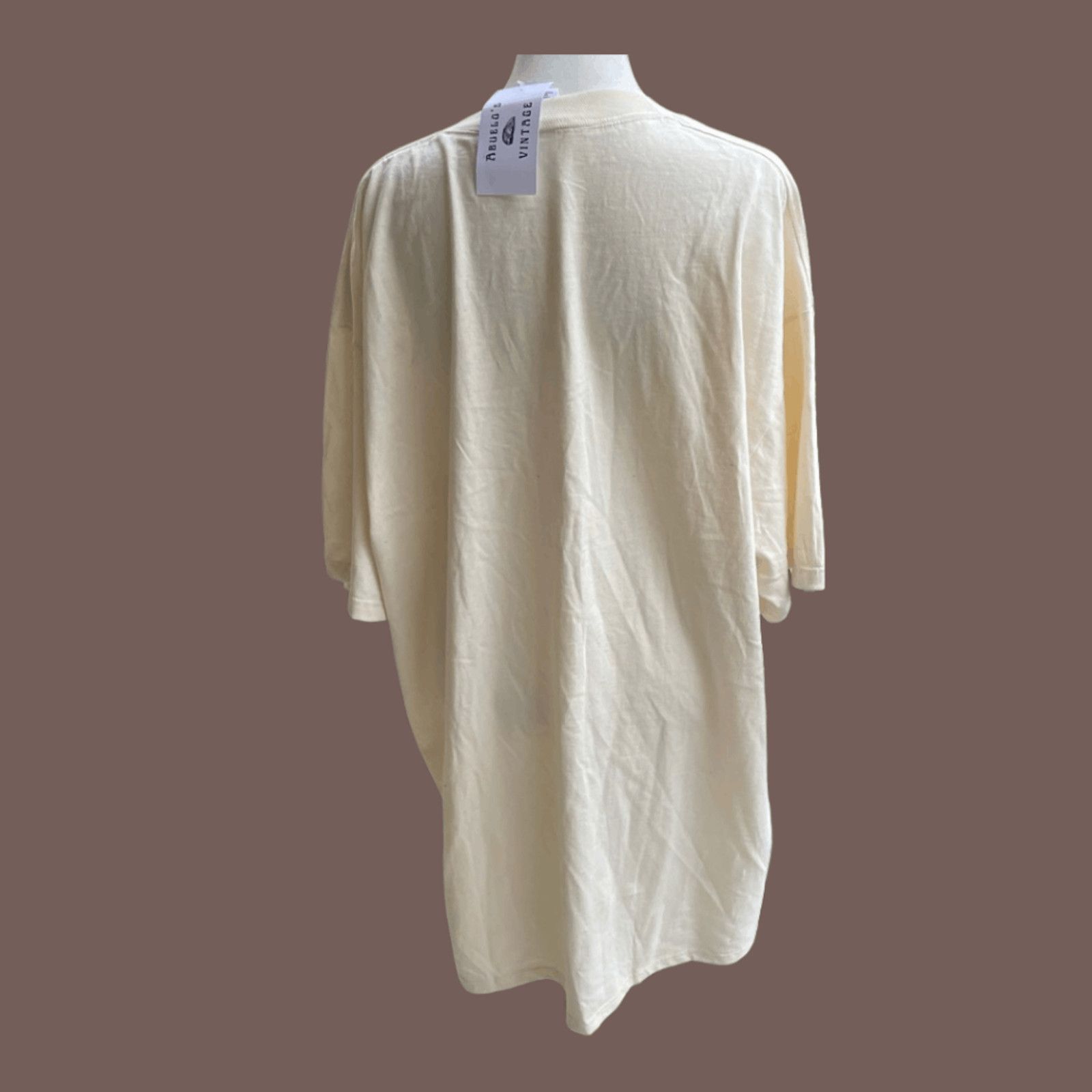 Jerzees × Vintage VTG Graphic Tee Jerzees Birdhouse Print Cream 90s Grannycore Size XXL / US 16-18 / IT 52-54 - 2 Thumbnail