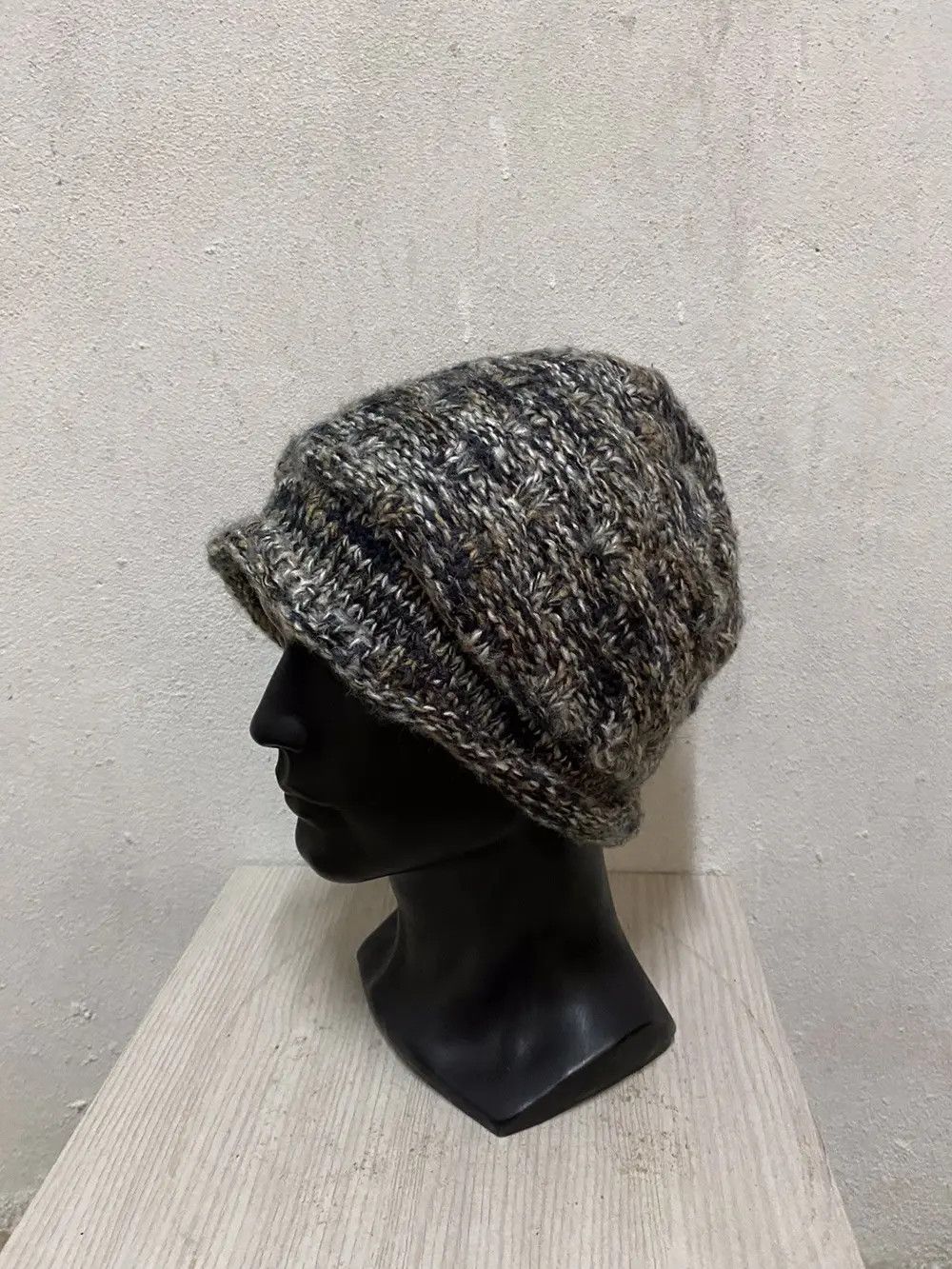 Vintage Japanese Brand Knit Beanie Hat Size ONE SIZE - 2 Thumbnail