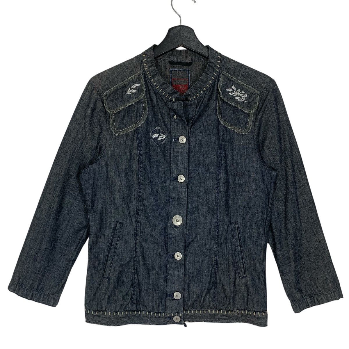 Designer Marithe & Francois Girbaud Designer Luxury Denim Jacket Size XS / US 0-2 / IT 36-38 - 2 Thumbnail