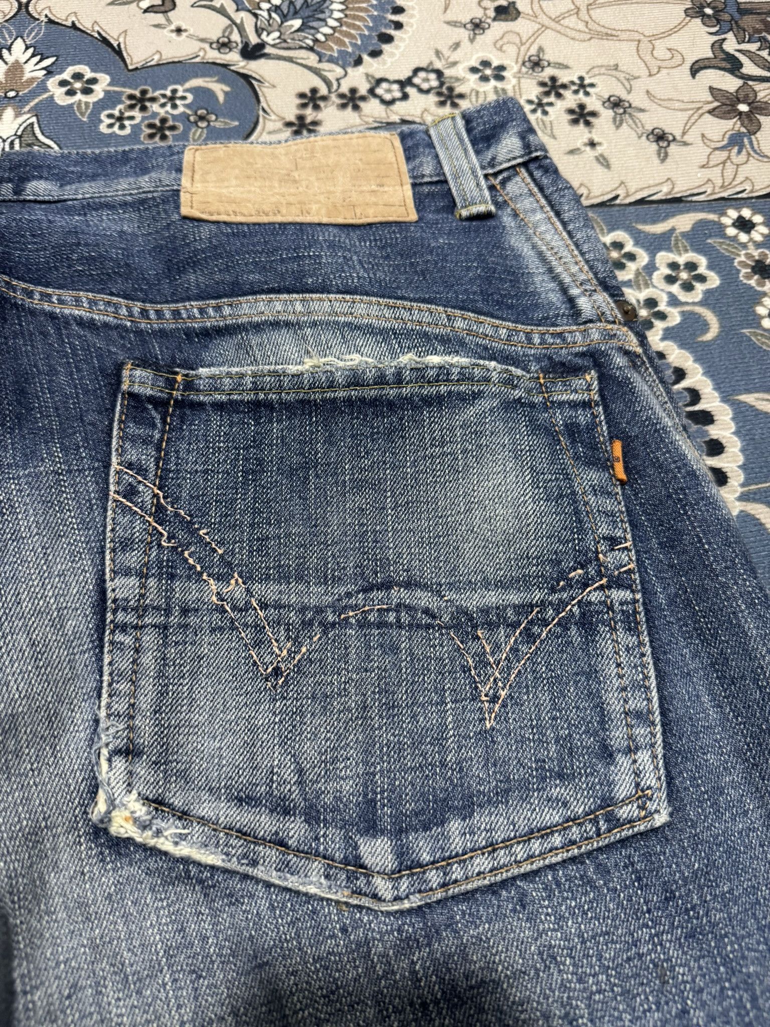 Edwin × Japanese Brand Vintage Edwin 505 Zipper Selvadge Redline Jeans Sun Faded Size US 34 / EU 50 - 9 Thumbnail
