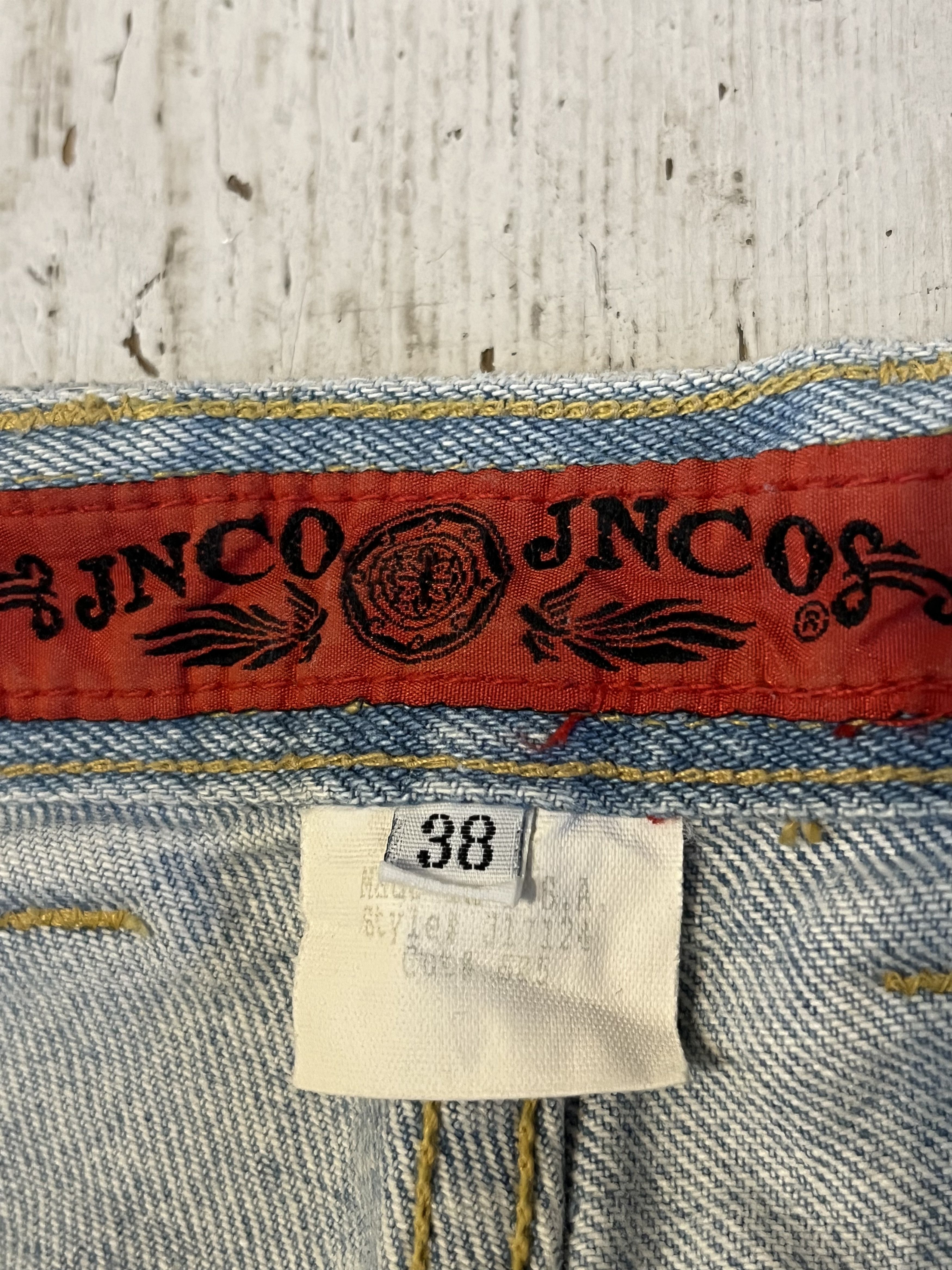 JNCO Vintage 90s JNCO Double Knee Green Leather Patch Made in USA Size US 38 / EU 54 - 9 Thumbnail