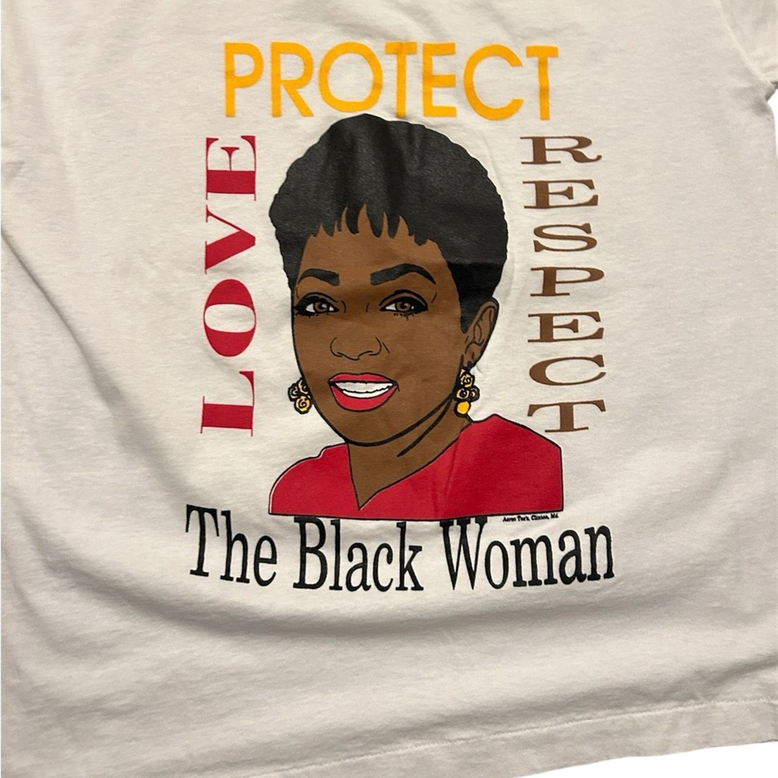 Vintage Rare 90s Vintage Black History Respect Women Graphic T-Shirt Size S / US 4 / IT 40 - 2 Thumbnail