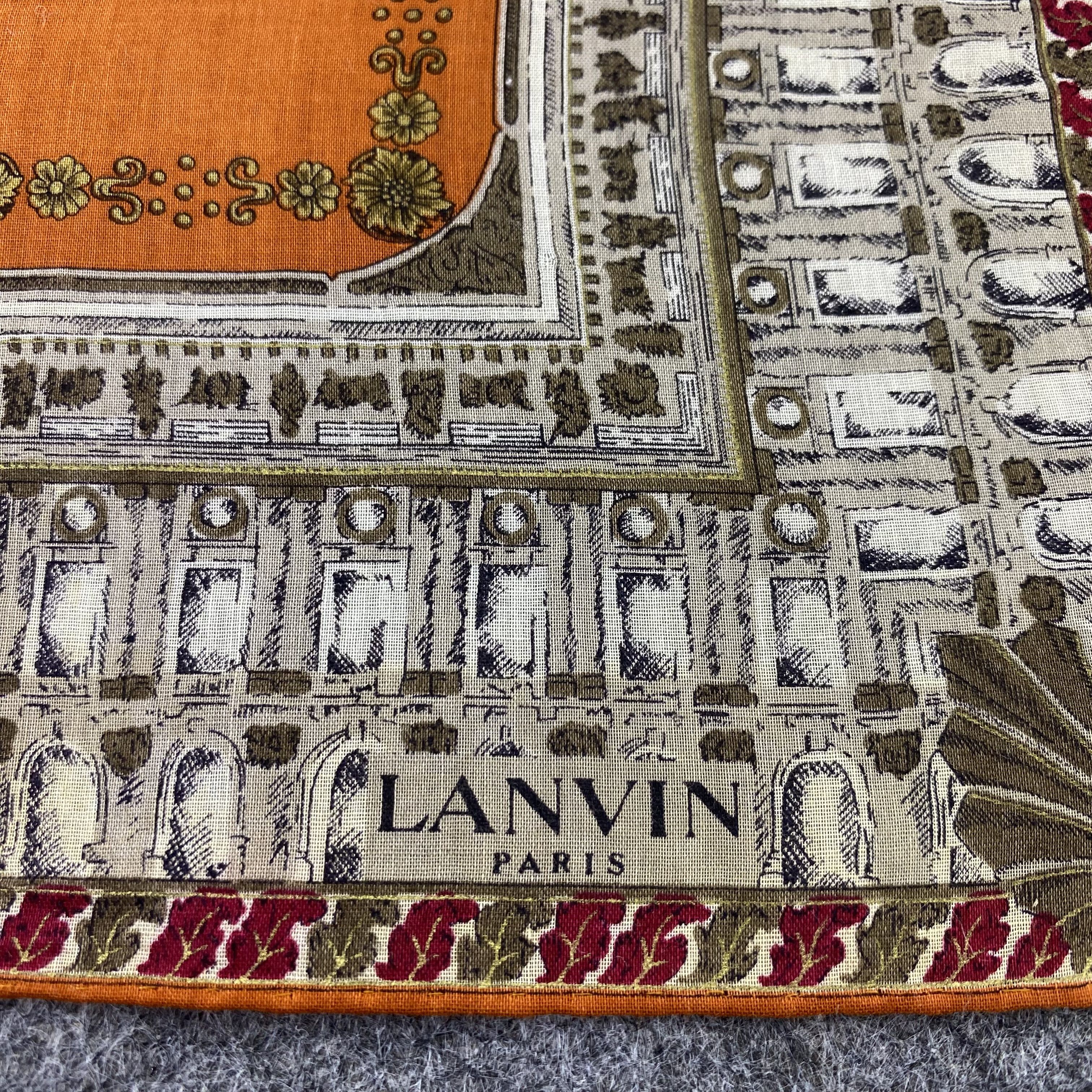 Lanvin × Vintage Lanvin Handkerchief / Bandana / Neckerchief / Headscarf-B840 Size ONE SIZE - 5 Thumbnail