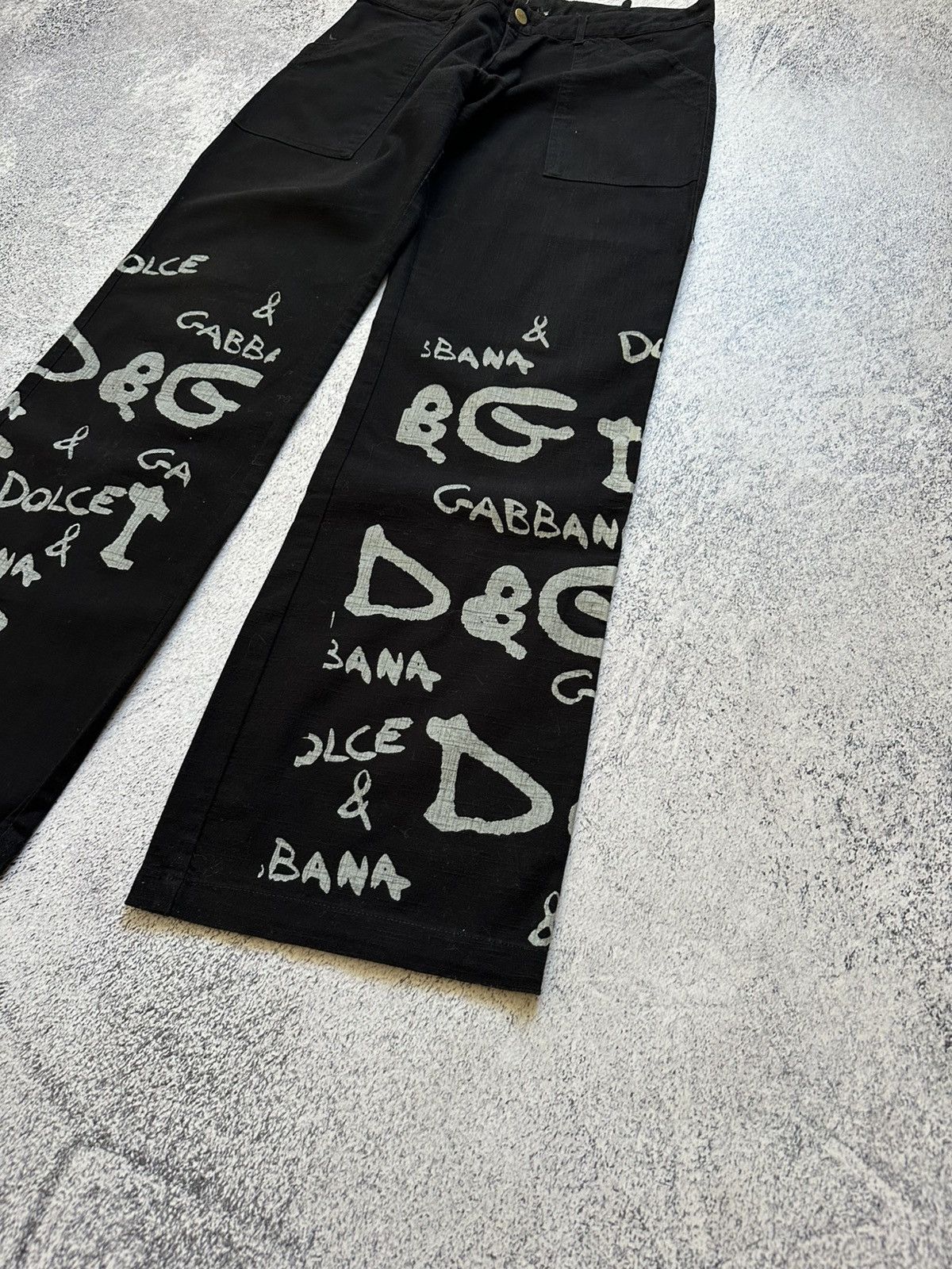 Other Vintage Dolce & Gabbana Womens Pants Big Logo Rare Y2K Sexy Size 32" / US 10 / IT 46 - 4 Thumbnail