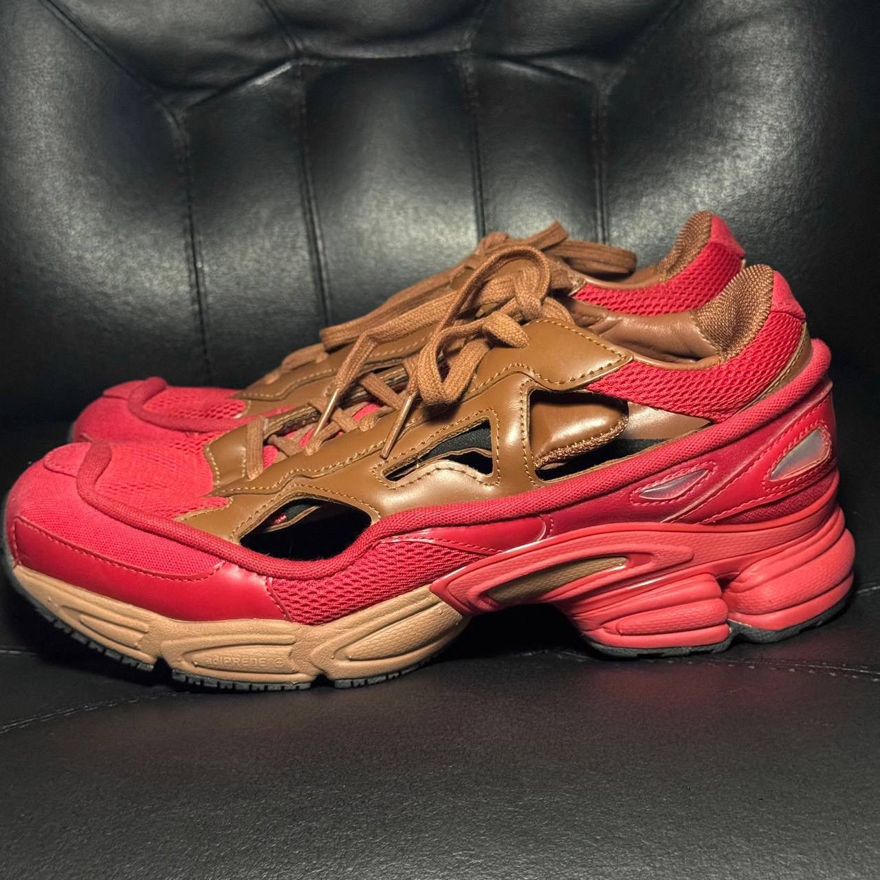 Adidas × Raf Simons 7,5us Adidas Raf Simons ozweego replicant red brown Size US 7.5 / EU 40-41 - 3 Thumbnail