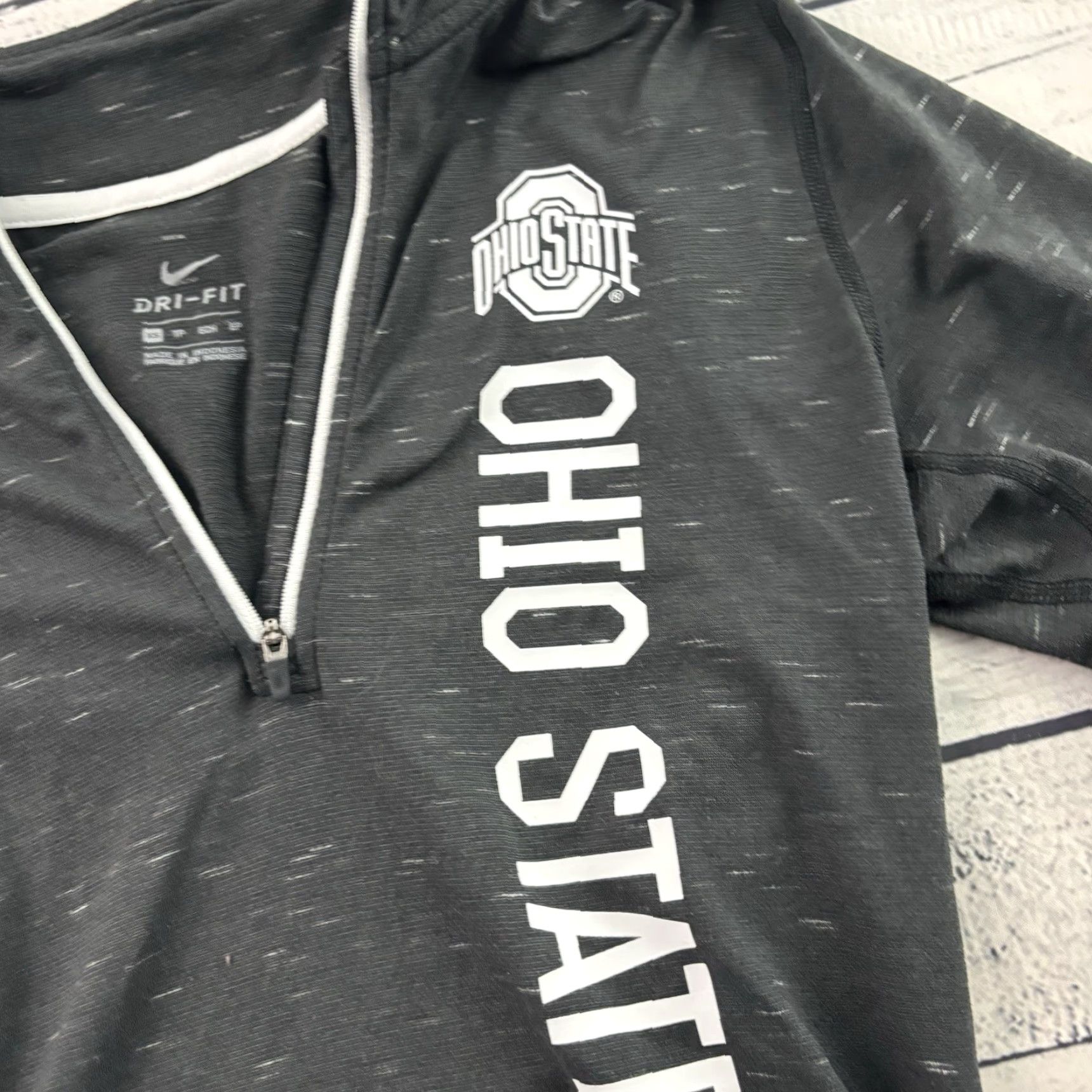 Nike Nike Dri-Fit Ohio State 1/4 Zip Pullover Jacket Women's XS Gray Size XS / US 0-2 / IT 36-38 - 3 Thumbnail