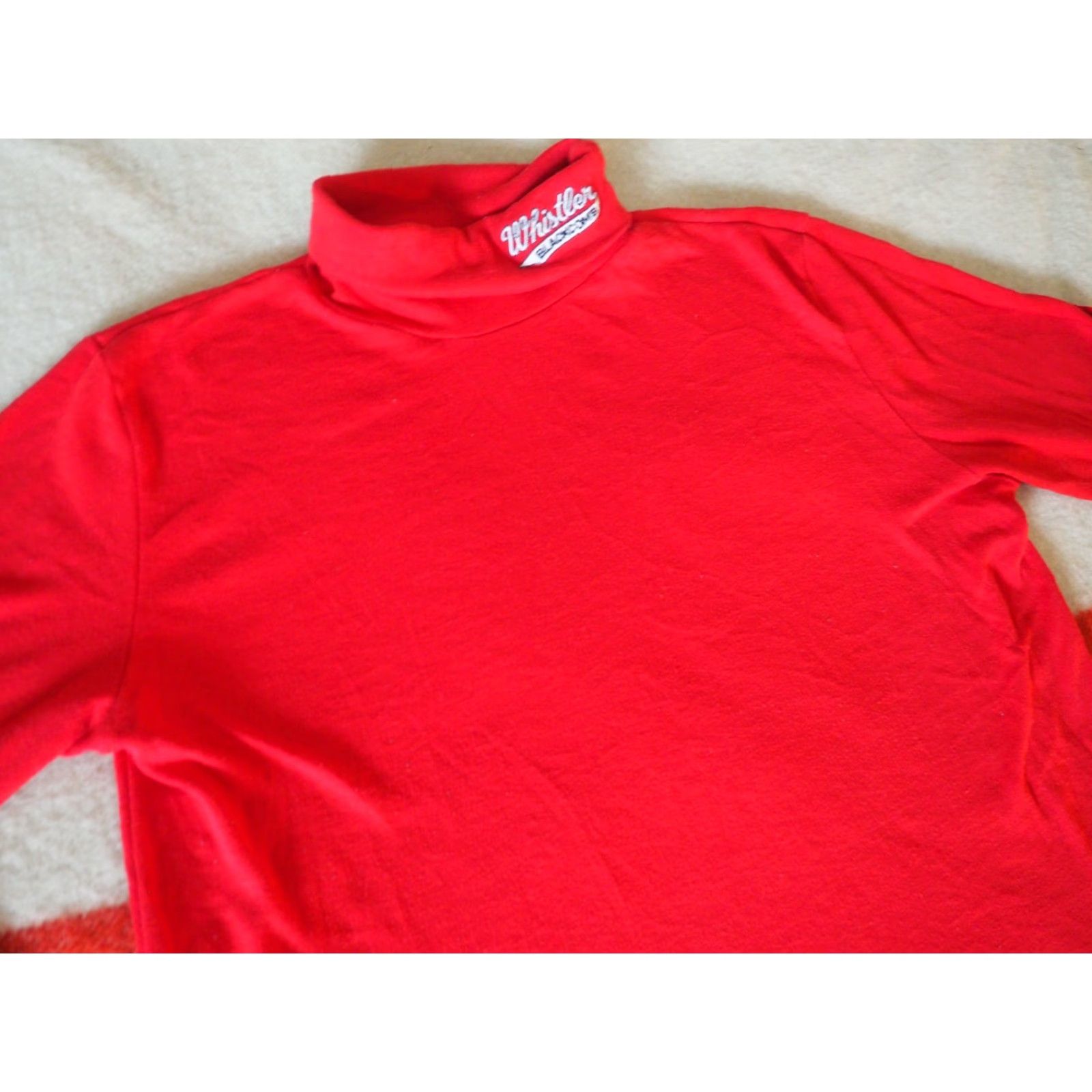 Vintage VINTAGE 80s Skishirt Whistler Blackcomb Long Sleeve Turtleneck Red Mens L EUC Shirt Size US L / EU 52-54 / 3 - 3 Thumbnail