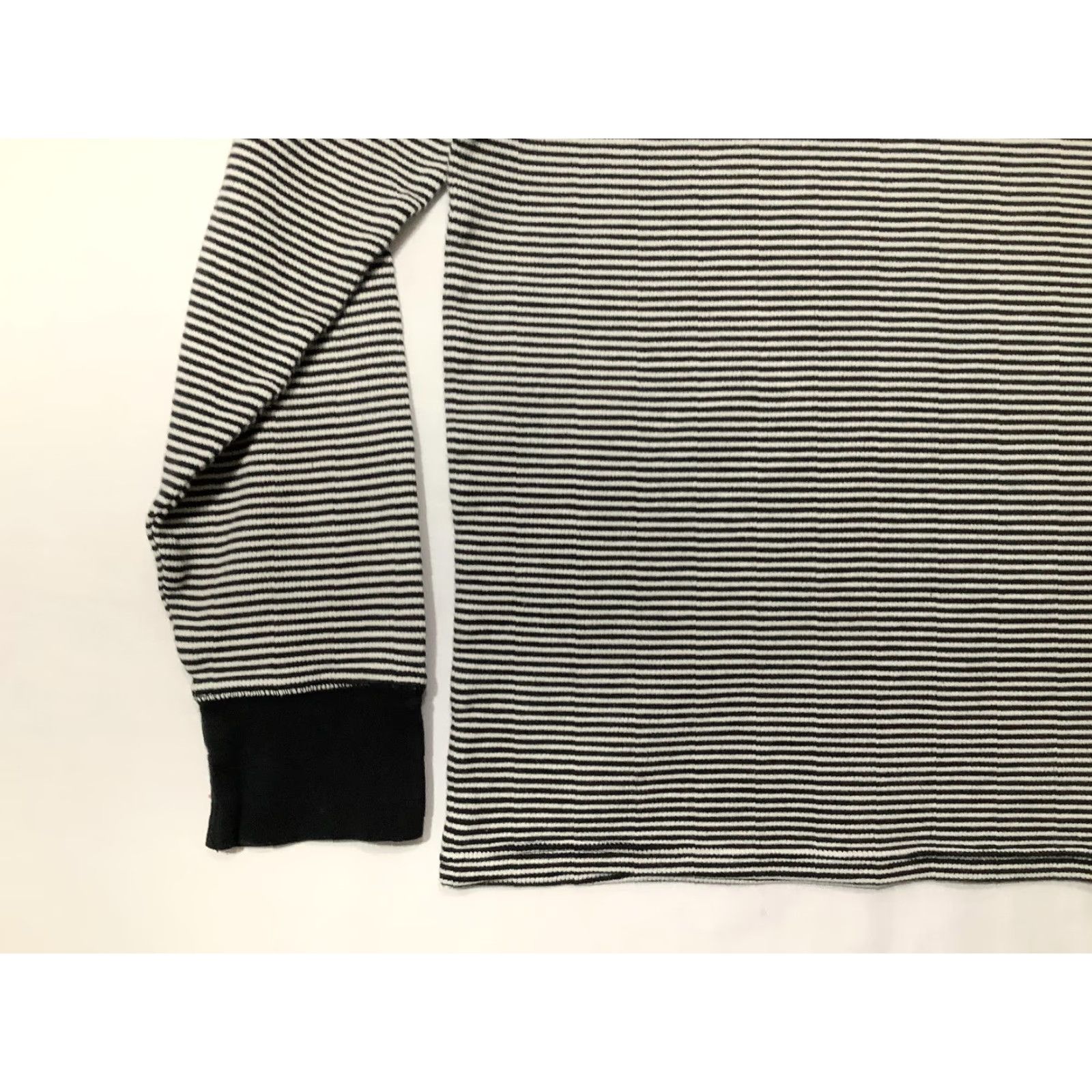 Polo Ralph Lauren Polo Ralph Lauren Shirt Mens Large Black Striped Long Sleeve Cotton Crewneck Size US L / EU 52-54 / 3 - 3 Thumbnail