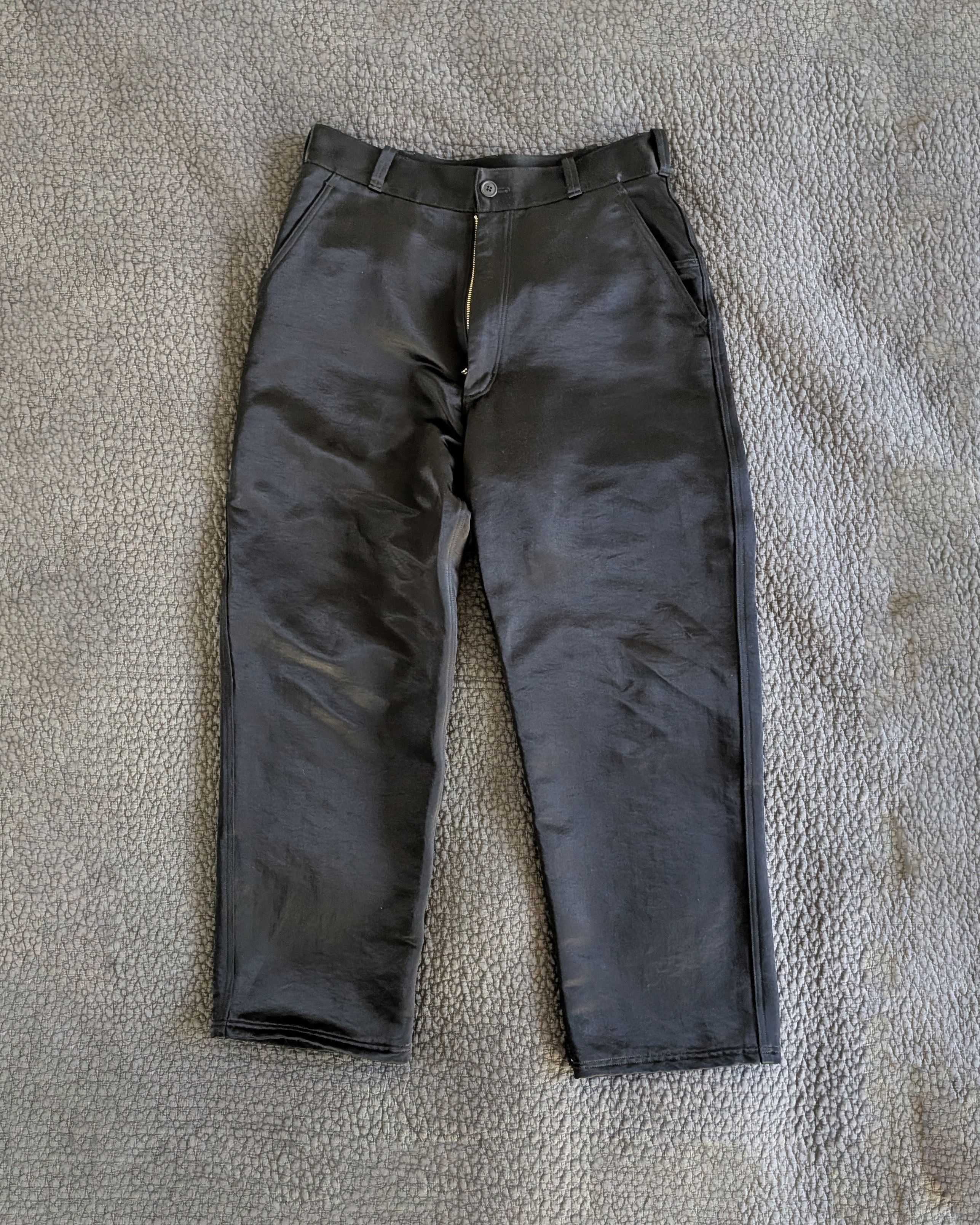MAN-TLE R17J6 "Jebok Pants" Black Double Face Size US 34 / EU 50 - 1 Thumbnail
