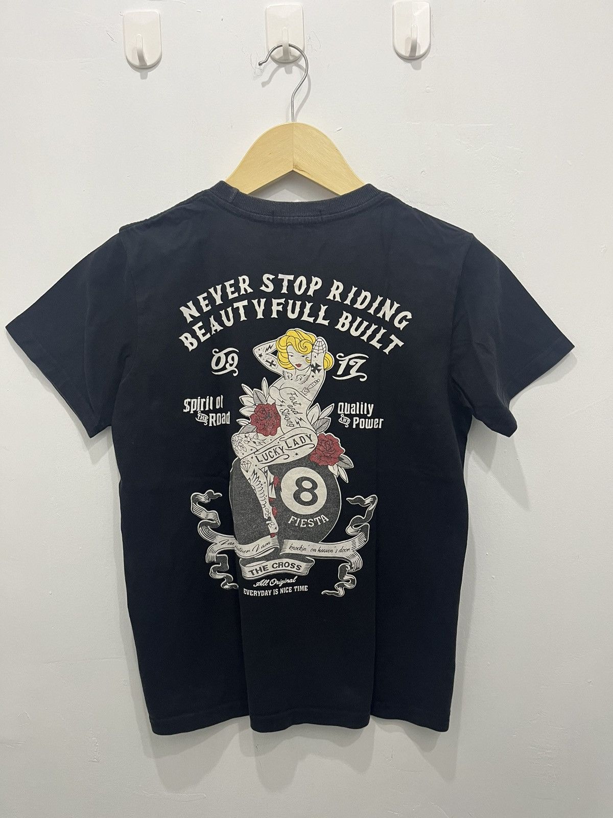 Indian Motorcycle Lucky Lady by The Cross American Oldskool Bikers Style Tees Size US S / EU 44-46 / 1 - 8 Thumbnail