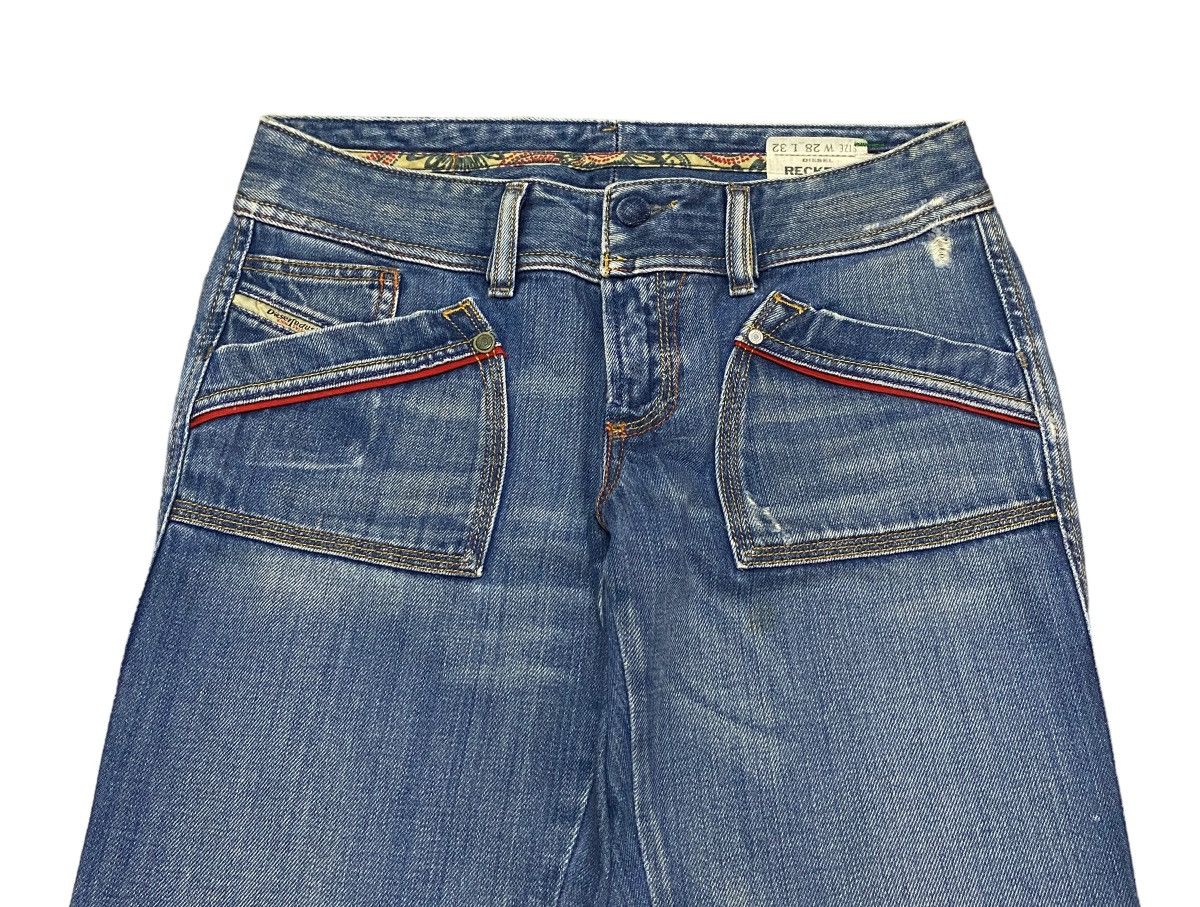 Diesel × If Six Was Nine × Vintage Rare Design Vintage Brand Diesel Flared Jeans 1990s Size US 28 / EU 44 - 3 Thumbnail