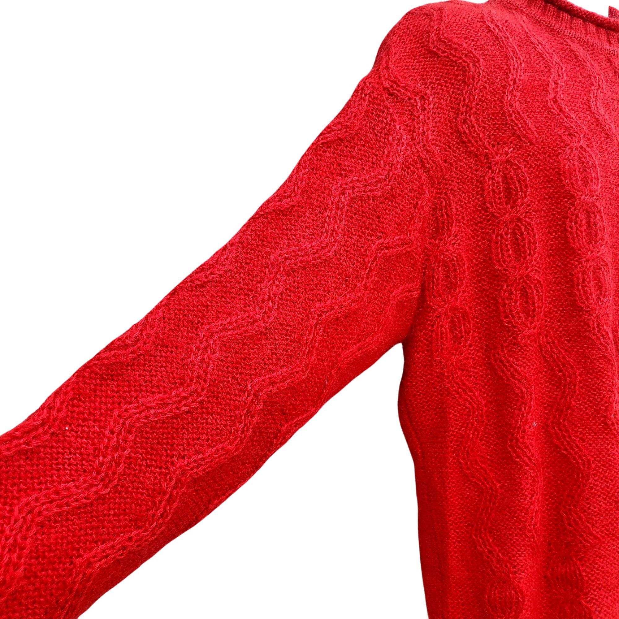 Esprit Vintage Esprit Mens Red Mohair Sweater Oversize Pullover 3XL Size US XXL / EU 58 / 5 - 7 Thumbnail