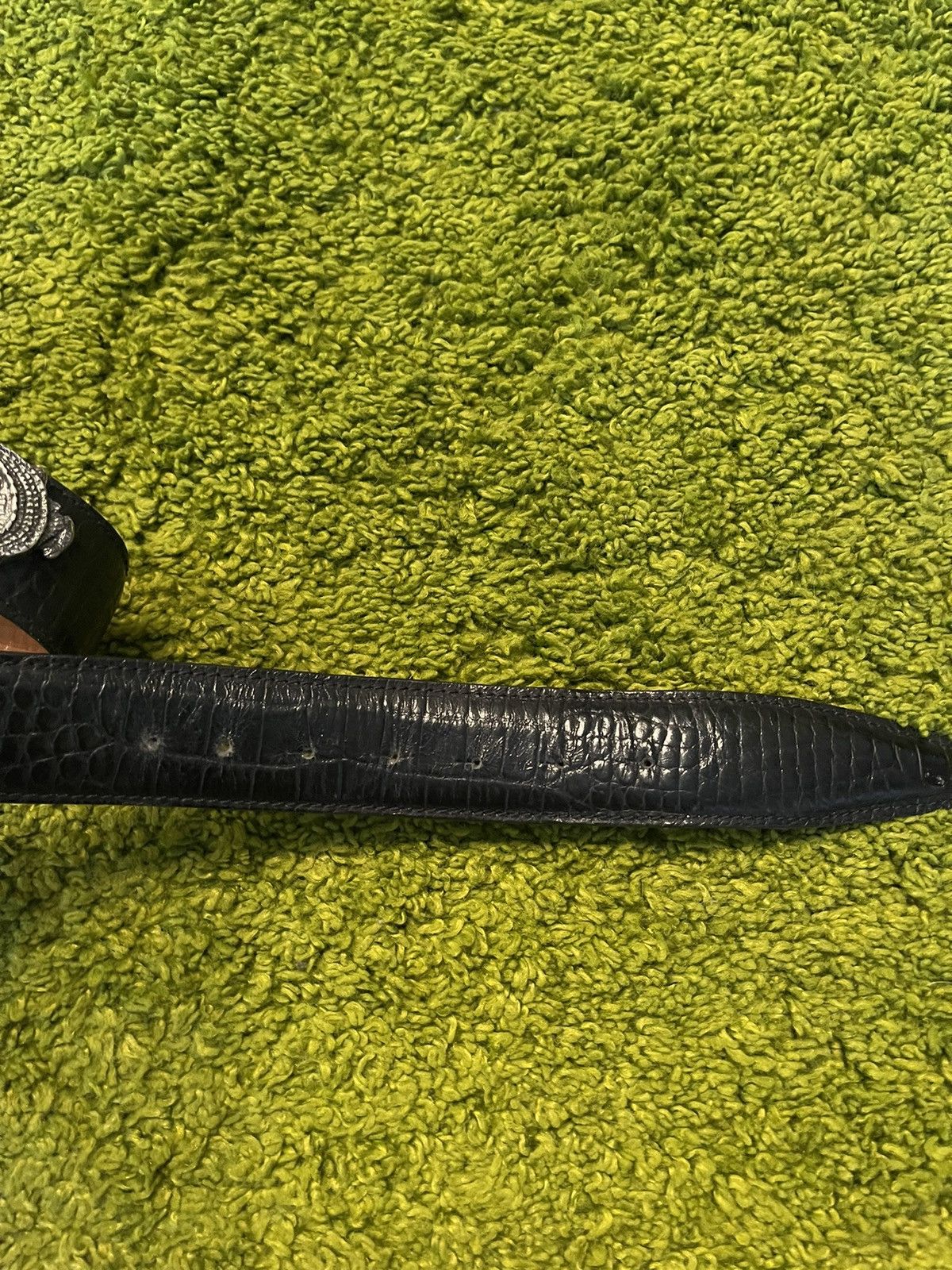 Cowboy Equipment × Genuine Leather 🐍 Real phyton snakeskin leather belt by Penta Size 34 - 2 Thumbnail