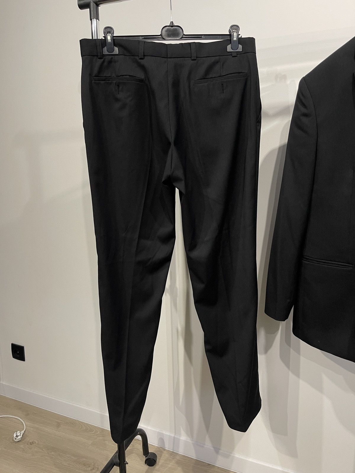 Vintage Biaggini classic suit black mens blazer + trousers 42R Size 42R - 5 Thumbnail