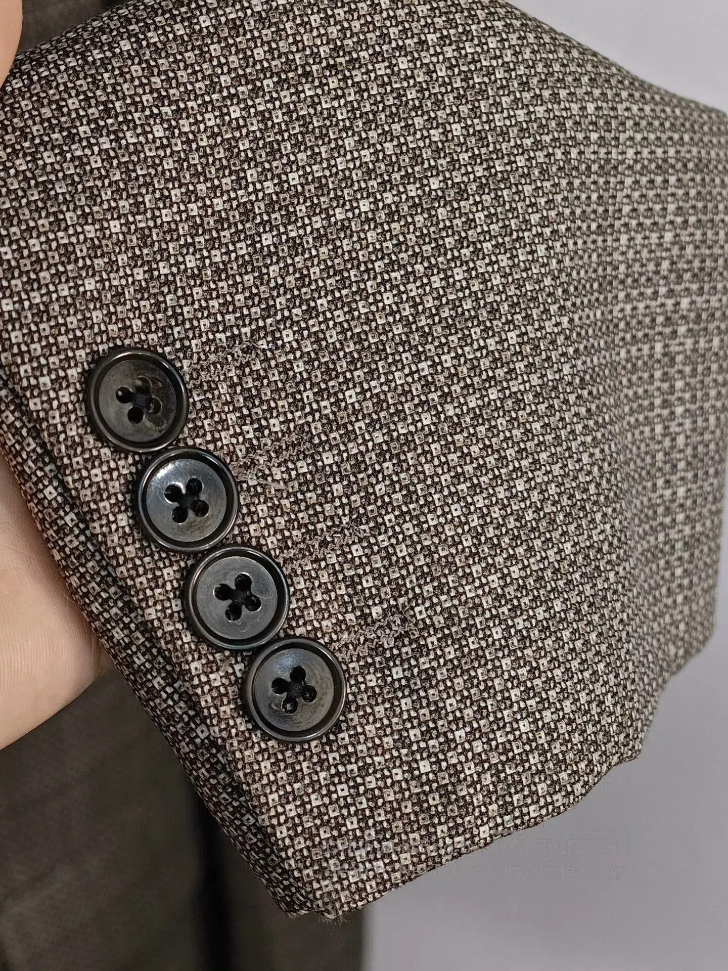 Tallia Italian Wool Blend Custom Suit Jacket. Size US L / EU 52-54 / 3 - 4 Thumbnail
