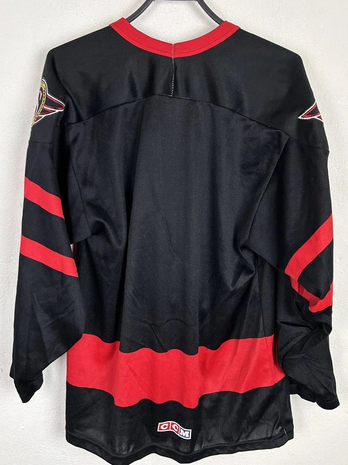 Ccm 90s Vintage Ottawa Senators NHL CCM Jersey In Black/Red Size US M / EU 48-50 / 2 - 6 Thumbnail