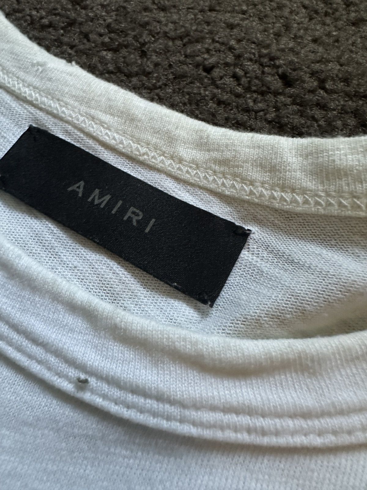 Amiri Amiri Shotgun Tee White XS Size US XS / EU 42 / 0 - 2 Thumbnail