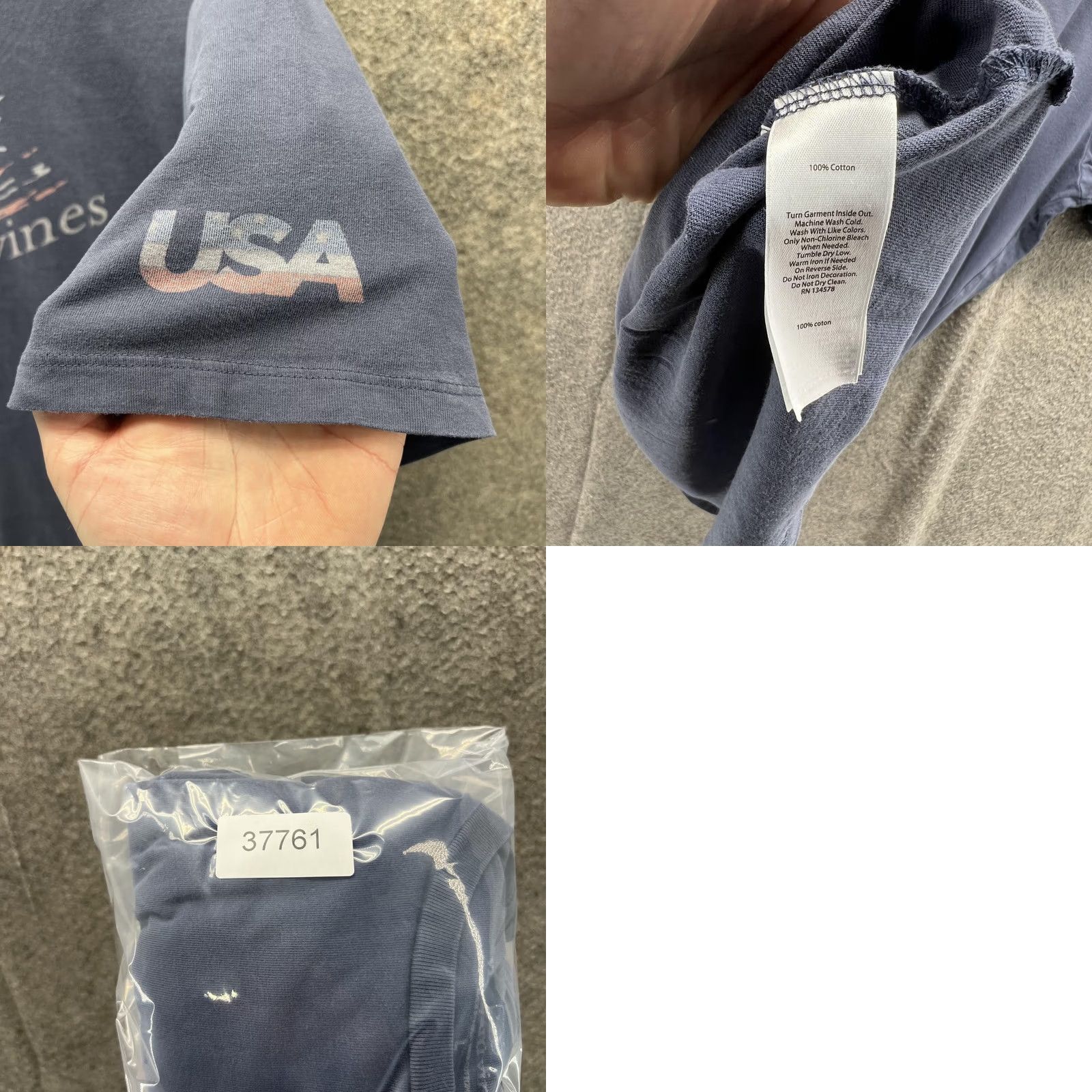 Vineyard Vines Vineyard Vines Shirt Mens Large Blue Pocket Boat Graphic USA Flag Tee Vintage Size US L / EU 52-54 / 3 - 8 Thumbnail