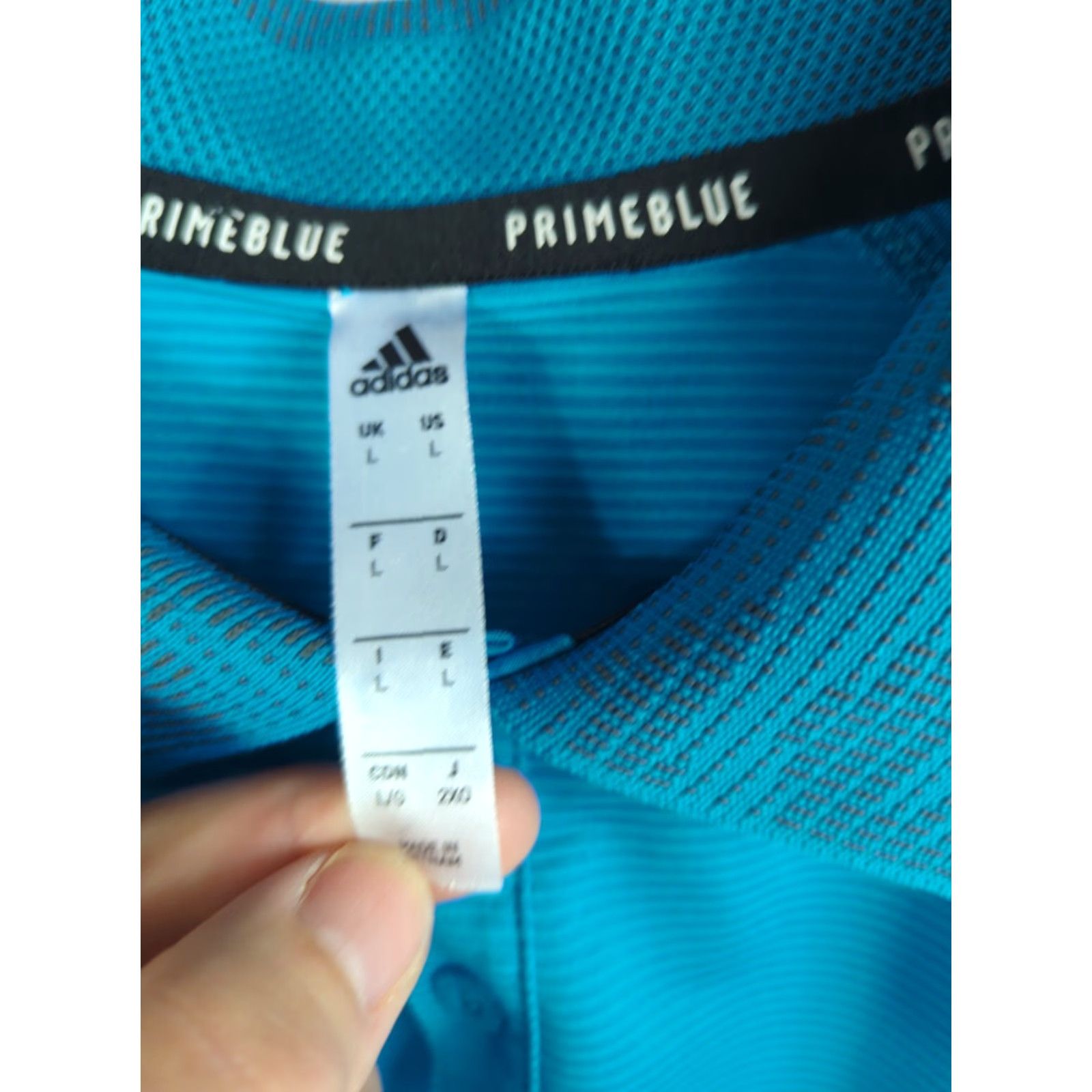 Adidas adidas golf shirt PrimeBlue Mens size Large striped polo blue short sleeve shirts polo shirts golf Size US L / EU 52-54 / 3 - 3 Thumbnail