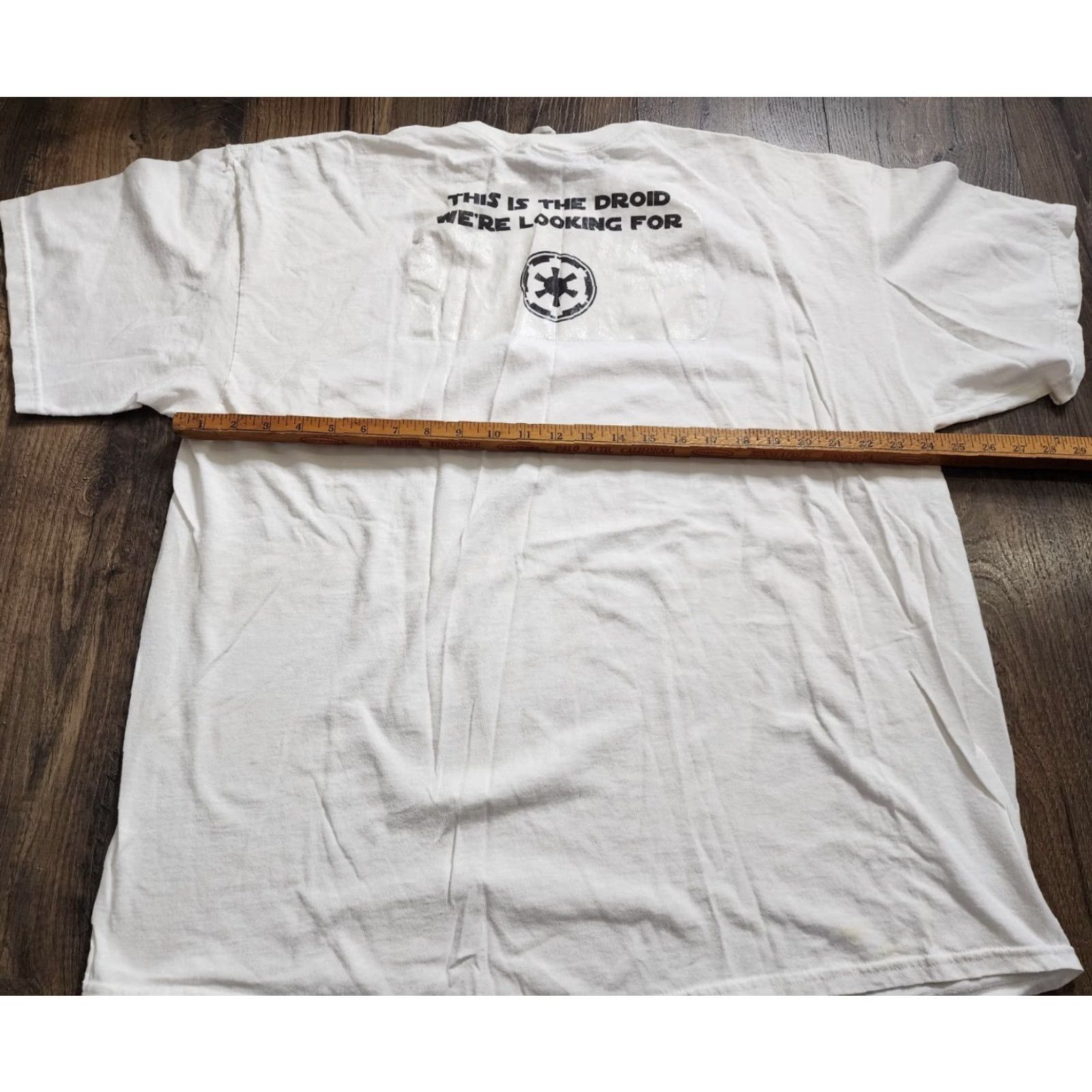 Star Wars VINTAGE STAR WARS STORMTROOPER T-Shirt Mens 2XL White Distressed Graphic 100% Cotton Logo Movie Theme Mens Size US XXL / EU 58 / 5 - 3 Thumbnail
