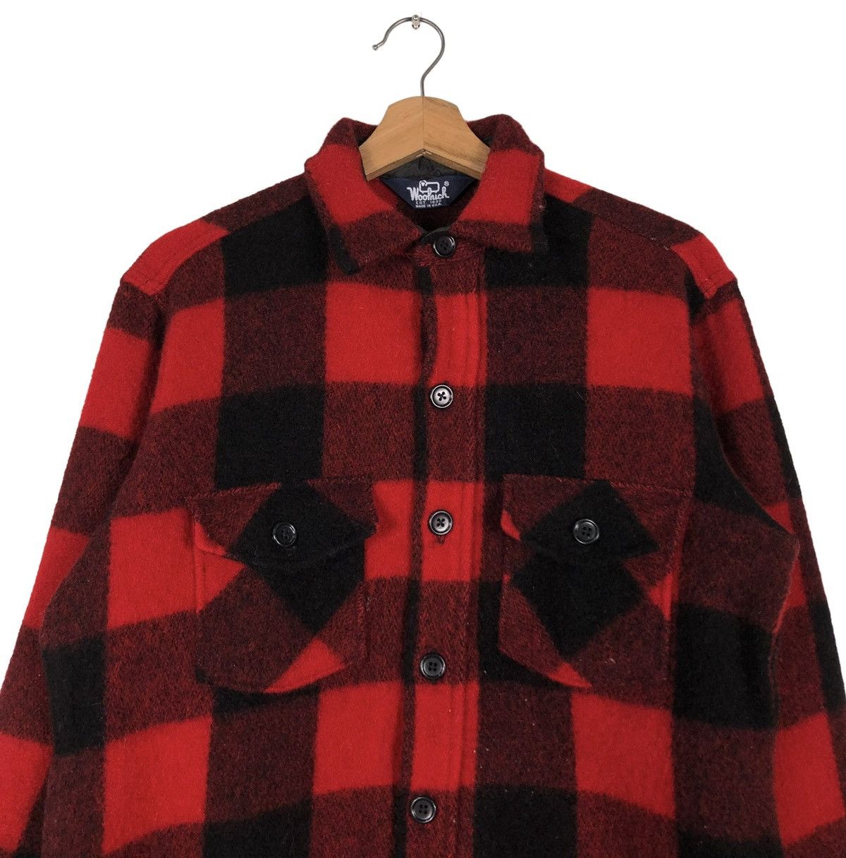 Vintage 🔥VINTAGE WORK JACKET WOOLRICH MADE IN USA TARTAN DESIGN Size US M / EU 48-50 / 2 - 5 Thumbnail