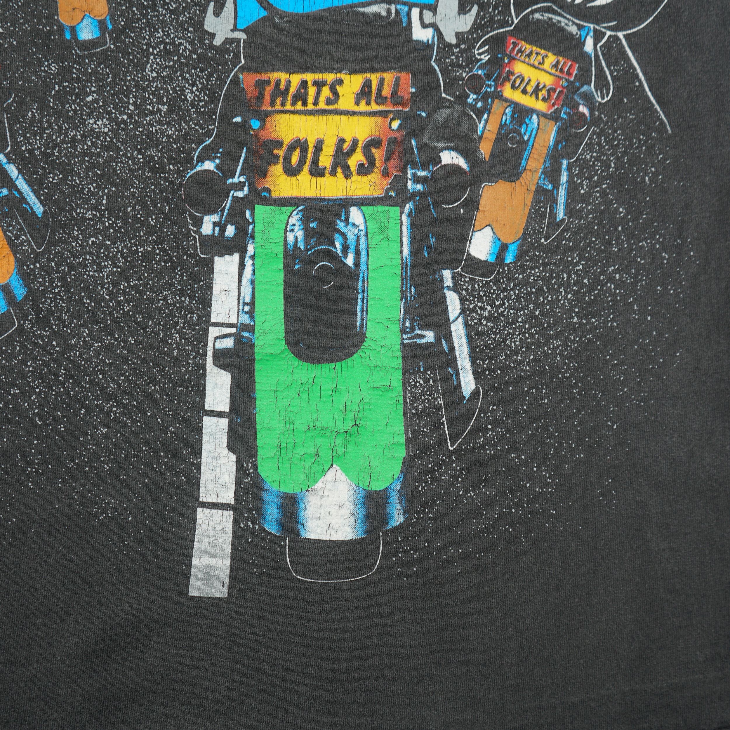 Vintage × Warner Bros Vintage Looney Tunes Motorcyclists T Shirt Size US S / EU 44-46 / 1 - 9 Thumbnail