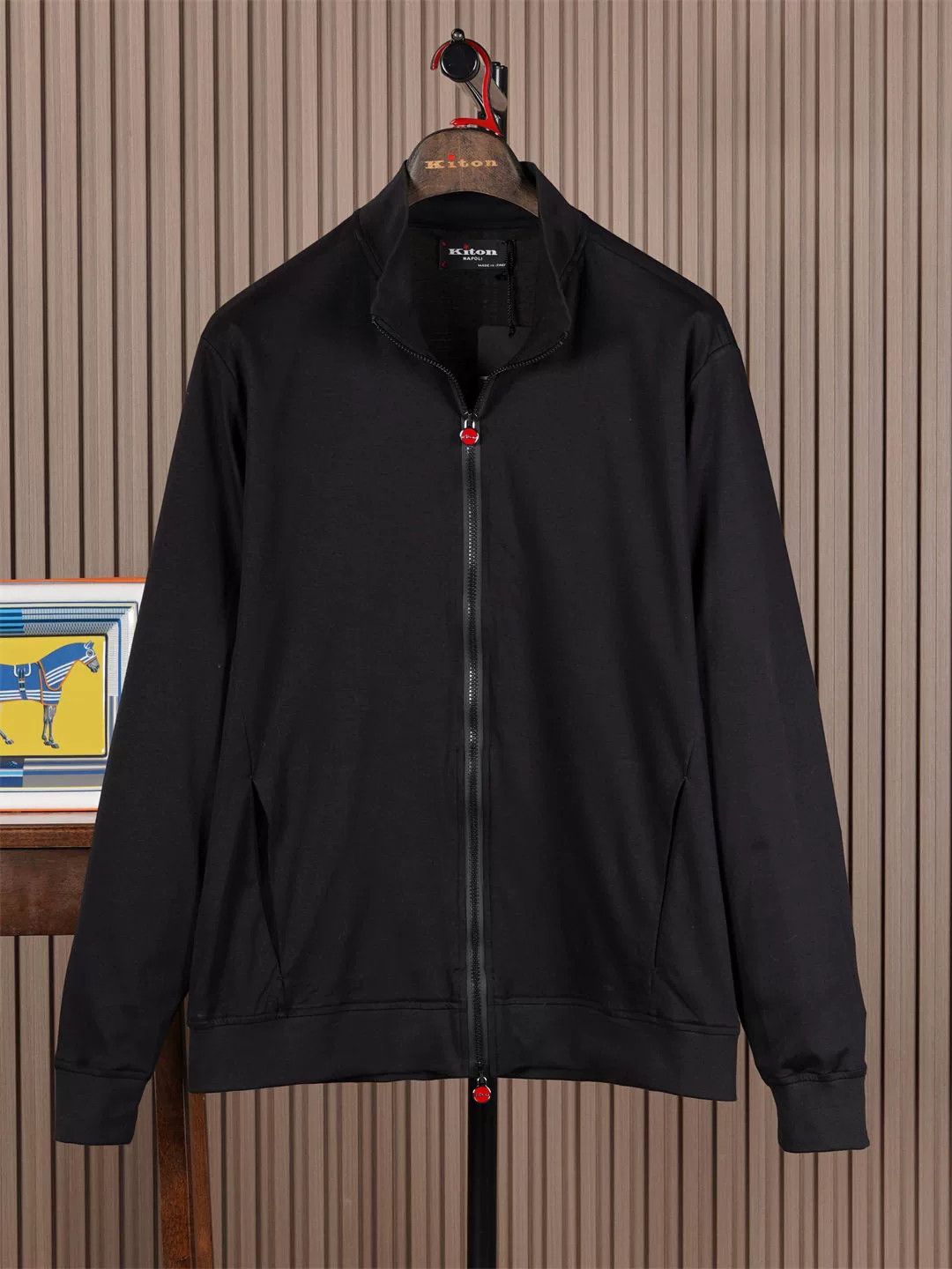 Kiton Kiton Cotton Stand Collar Jacket Size US L / EU 52-54 / 3 - 1 Thumbnail