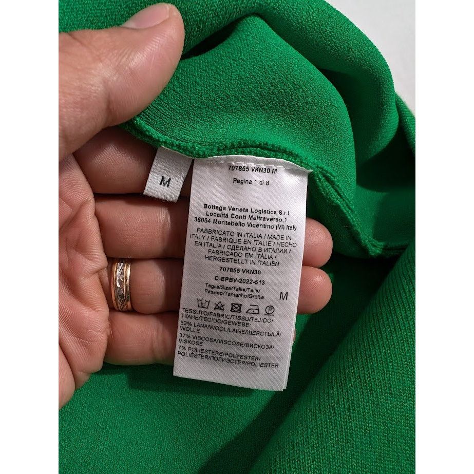 Bottega Veneta o1rshd1 Hoodie LW Merino Double in Green Size US M / EU 48-50 / 2 - 11 Thumbnail