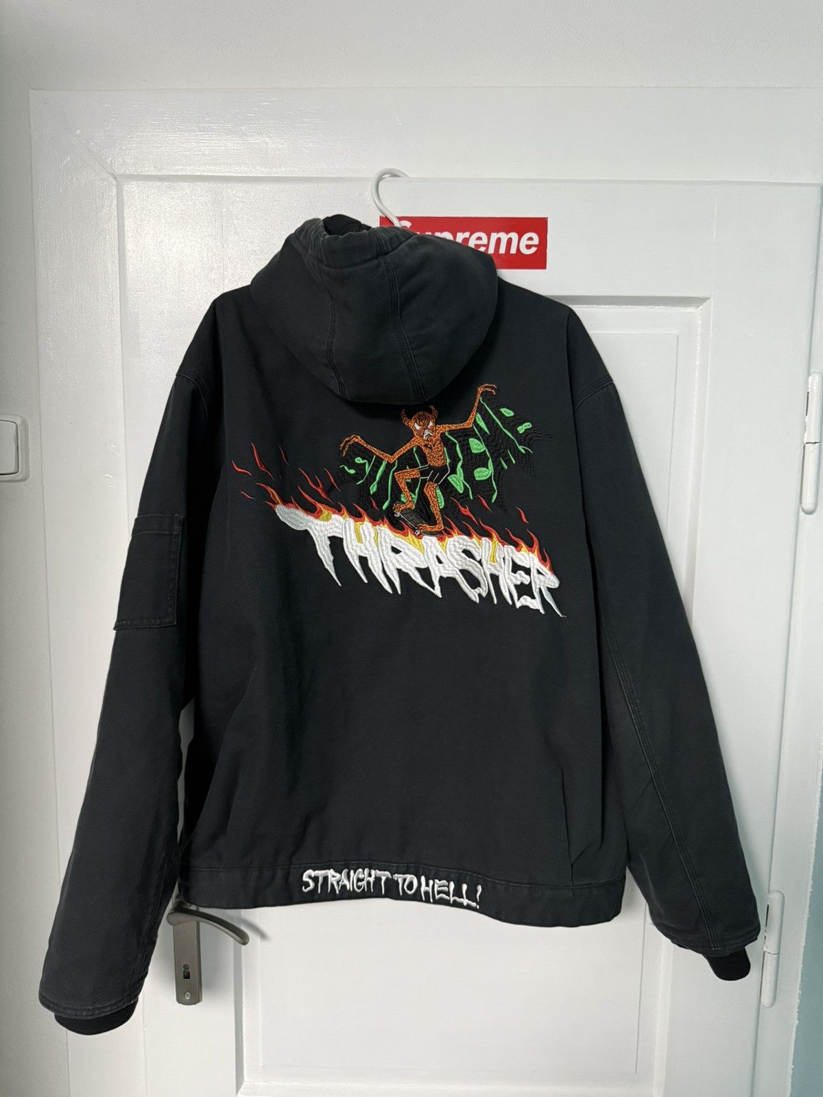 Supreme x Thrasher Hooded Work Jacket