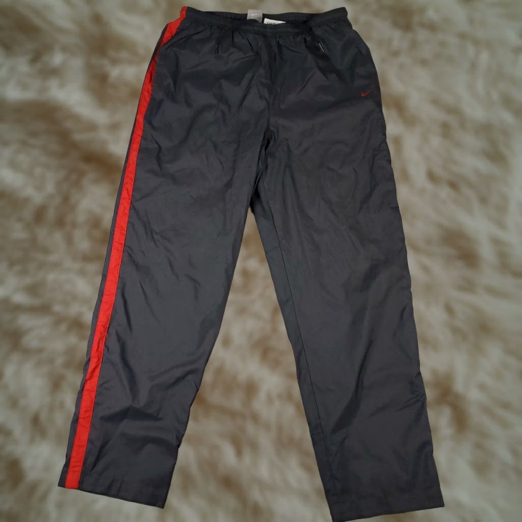 Nike Nike Pants Mens Medium Gray Vintage Y2K Ankle Zip Sweatpants Windbreaker Size US 31 - 1 Thumbnail