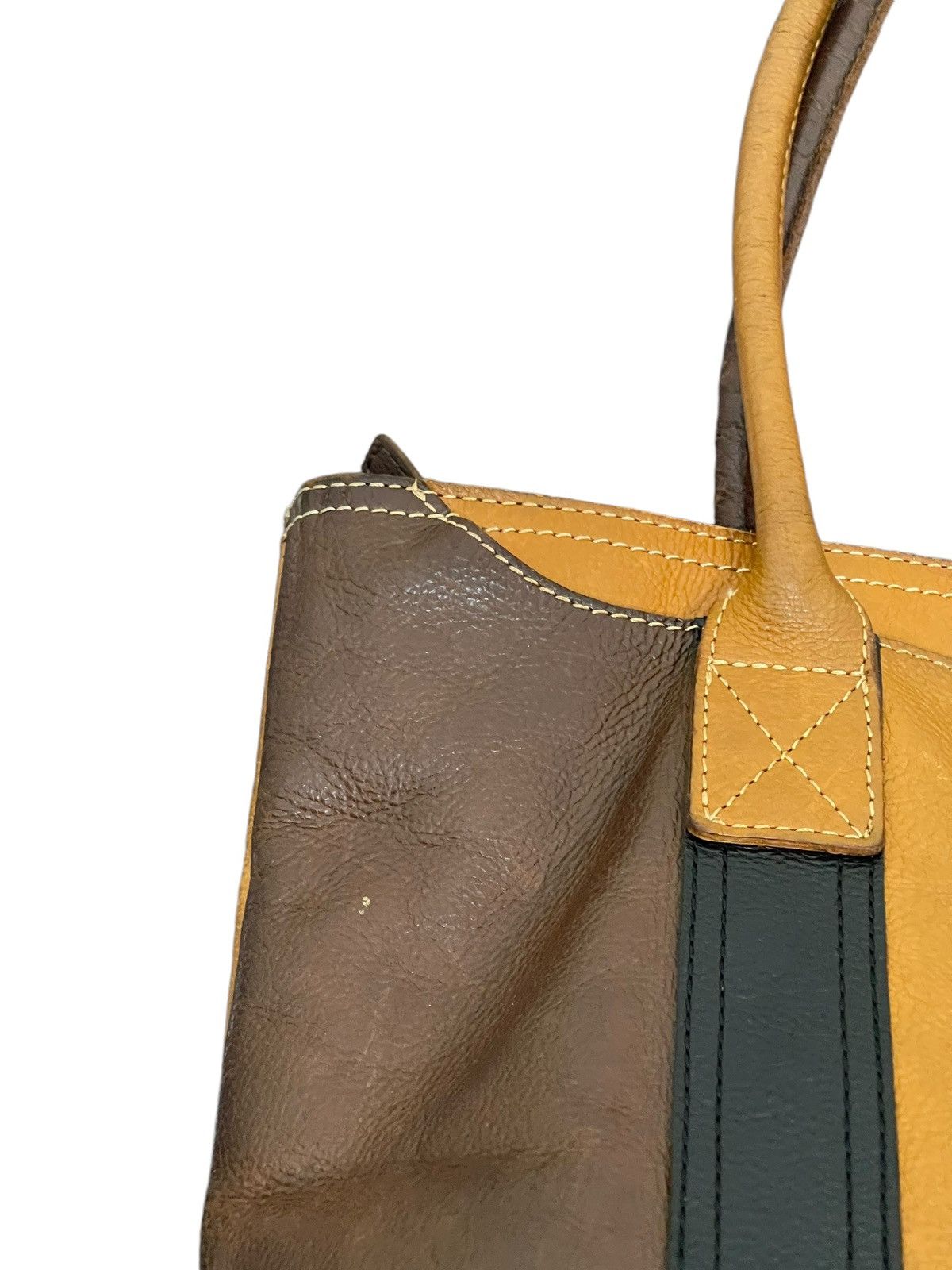 Genuine Leather Full Leather Doubles Japan Tote Shoulder Bag 4🟩 Size ONE SIZE - 12 Thumbnail
