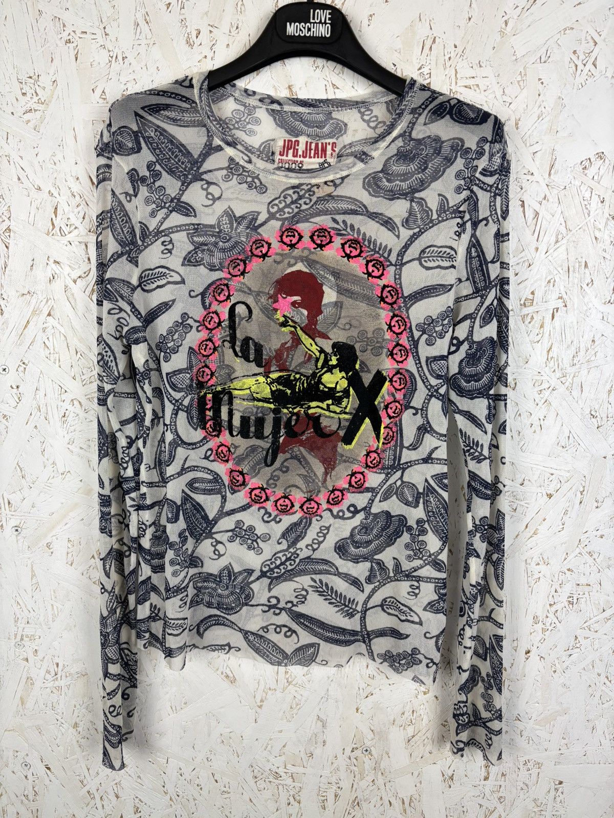 Jean Paul Gaultier Vintage Jean Paul Gaultier JPG La Mujer Mesh Top Long Sleeve Size L / US 10 / IT 46 - 2 Thumbnail