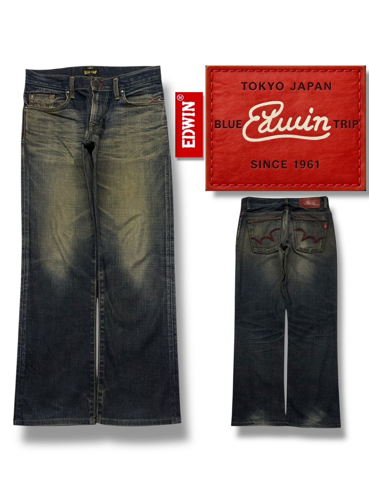Edwin Vintage Edwin Blue Trip BTJ03 Japanese Denim Jeans | W32 Size US 32 / EU 48 - 1 Thumbnail