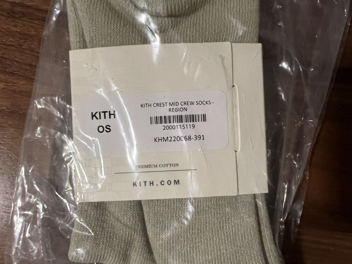 Kith Kith Crest Mid Crew Socks in Region SS24 One Size Brand New Size ONE SIZE - 6 Thumbnail