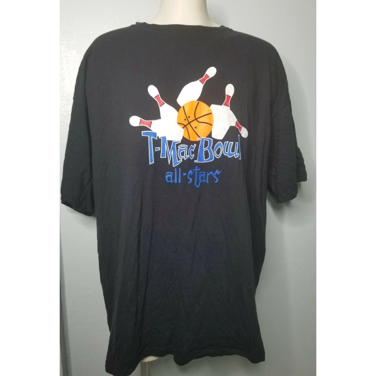 Adidas VINTAGE Adidas T-Mac Bowl All Stars Tracy McGrady T Shirt Orlando Magic Mens 2XL Black Crew Neck Short Sleeve 100% Cotton Graphic Print Logo Size US XXL / EU 58 / 5 - 2 Thumbnail