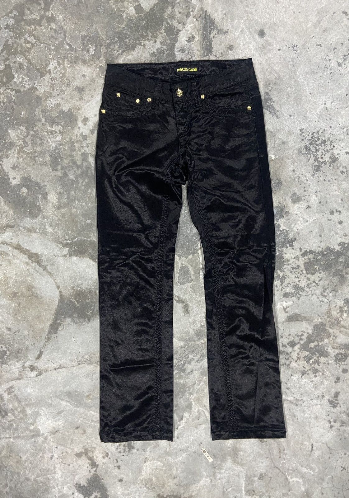 Other Roberto Cavali Stylish Black Pants Size 29" - 2 Thumbnail