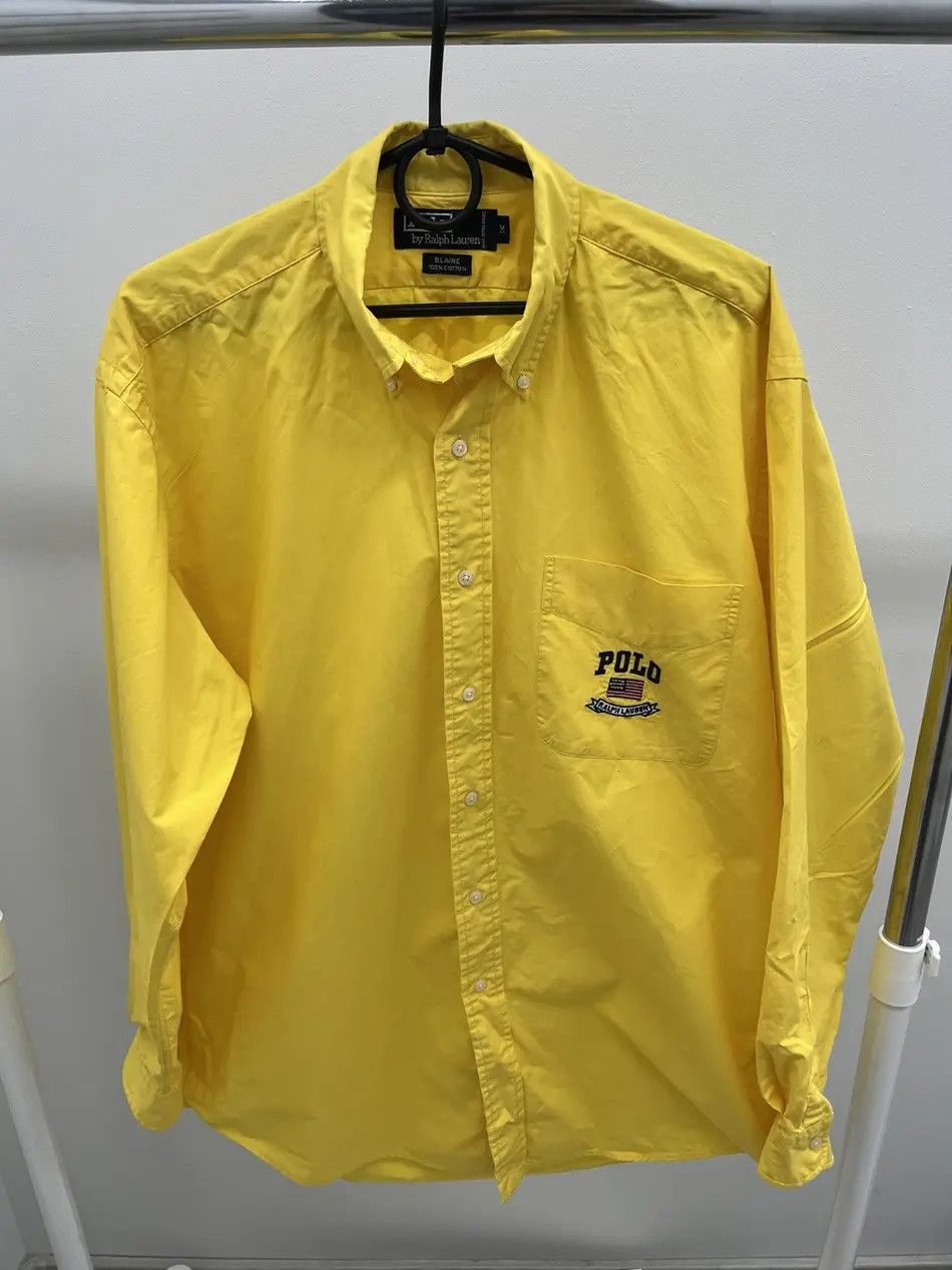 Polo Ralph Lauren Polo By Ralph Lauren Oversized Pocket Logo Button Up Shirt Size US M / EU 48-50 / 2 - 1 Thumbnail