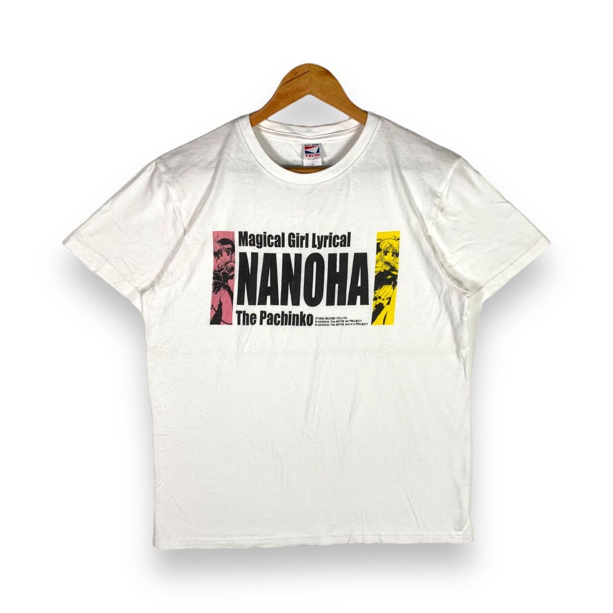 Anime × Japanese Brand × Vintage MAGICAL GIRL LYRICAL NANOHA THE PACHINKO ANIME MOVIE TEE Size US L / EU 52-54 / 3 - 1 Thumbnail