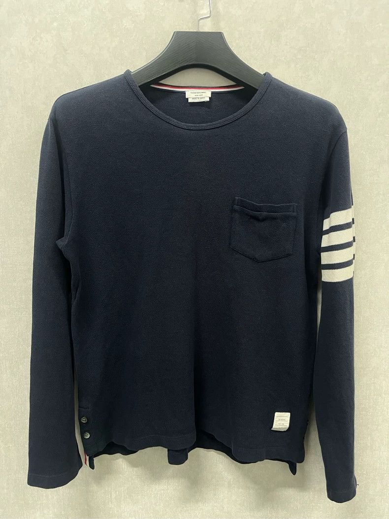 Thom Browne Thom Browne Blue hoodie Size US L / EU 52-54 / 3 - 1 Thumbnail