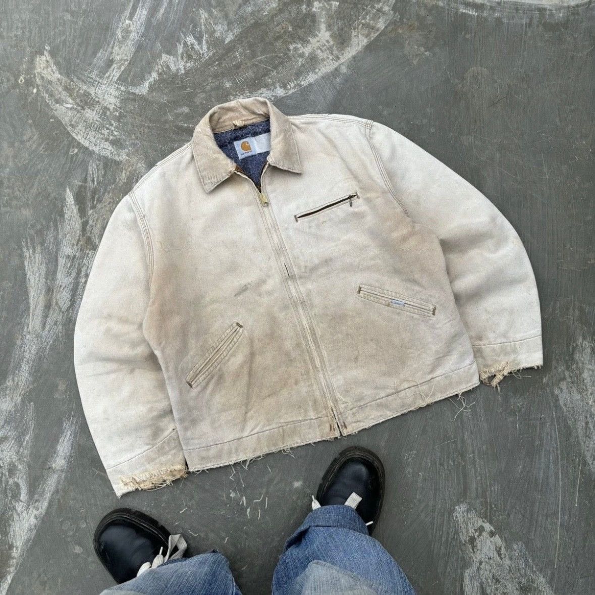 Carhartt Vintage 90s Faded Carhartt Detroit Jacket BRN Size US L / EU 52-54 / 3 - 1 Thumbnail