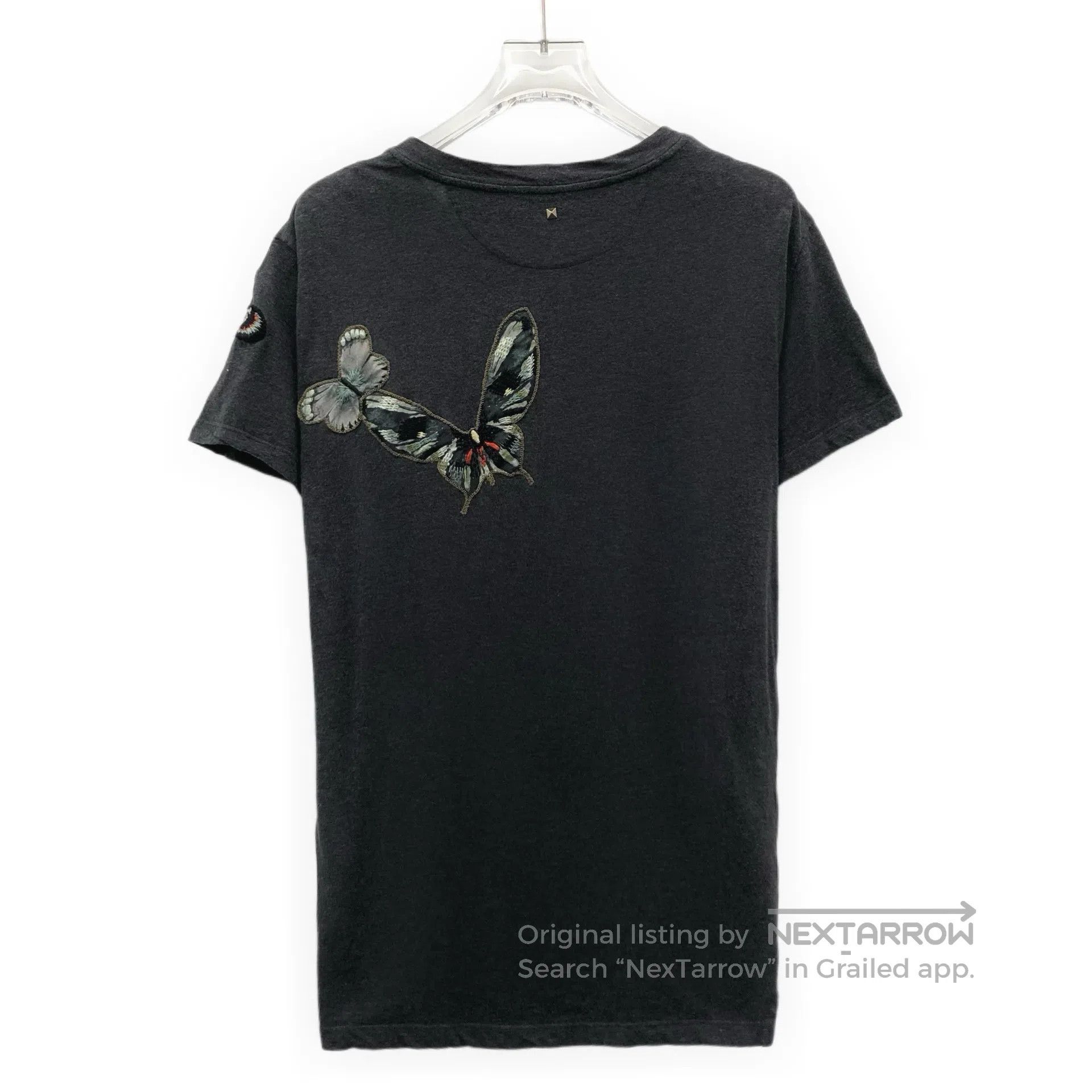 Valentino Valentino Black bow-stitched cotton round-neck short-sleev Size US XS / EU 42 / 0 - 2 Thumbnail