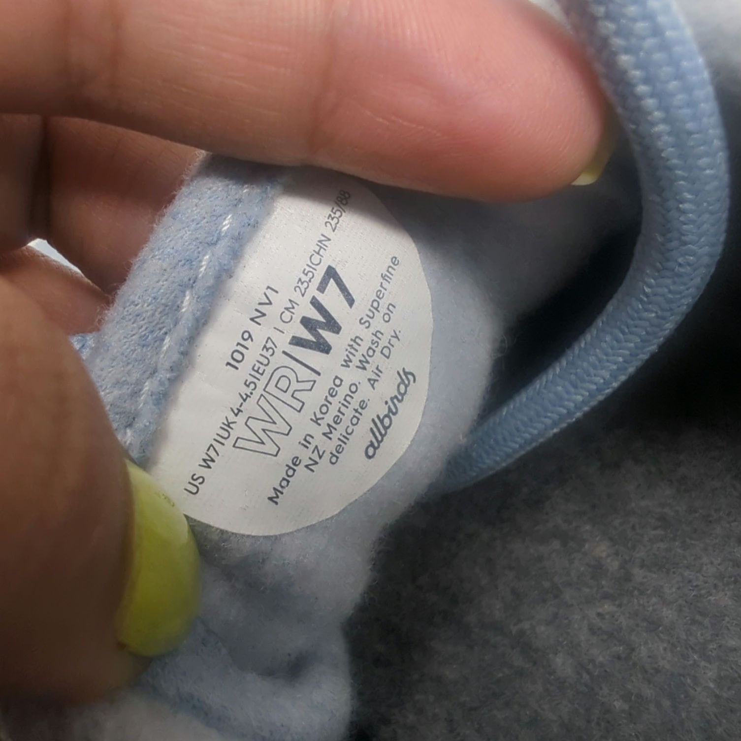 Allbirds Allbird Wool Runners Blue Sneaker Womens Size 7 Size US 7 / IT 37 - 8 Thumbnail