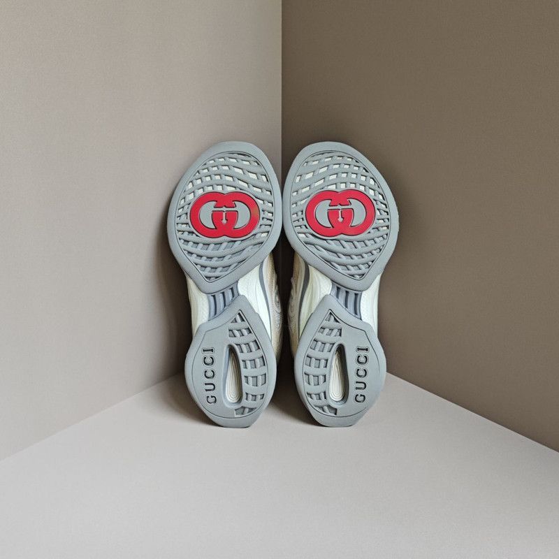 Gucci Gucci Run Low-Top White Sneakers Size US 8.5 / EU 41-42 - 4 Thumbnail