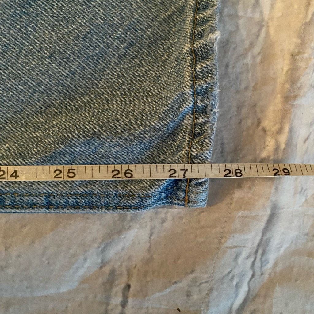 H&M H&M women 4 100% cotton button fly ripped blue jeans Size 27" / US 4 / IT 40 - 10 Thumbnail