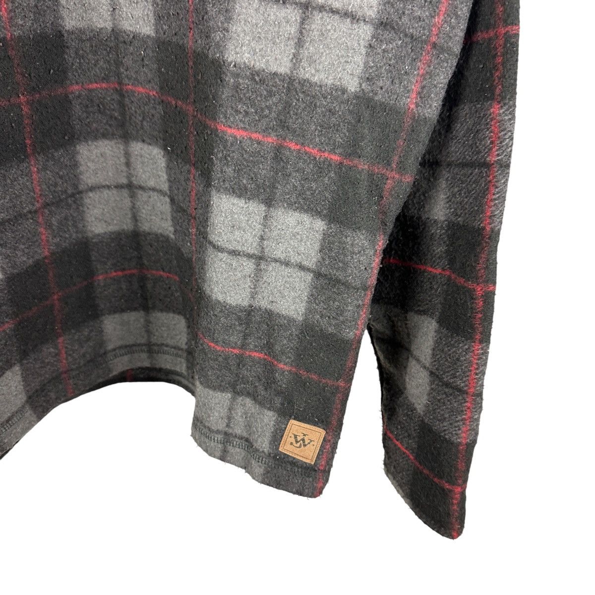 Vintage Mens Y2K John Wayne Plaid Quarter Zip Fleece Jacket Size US L / EU 52-54 / 3 - 4 Thumbnail